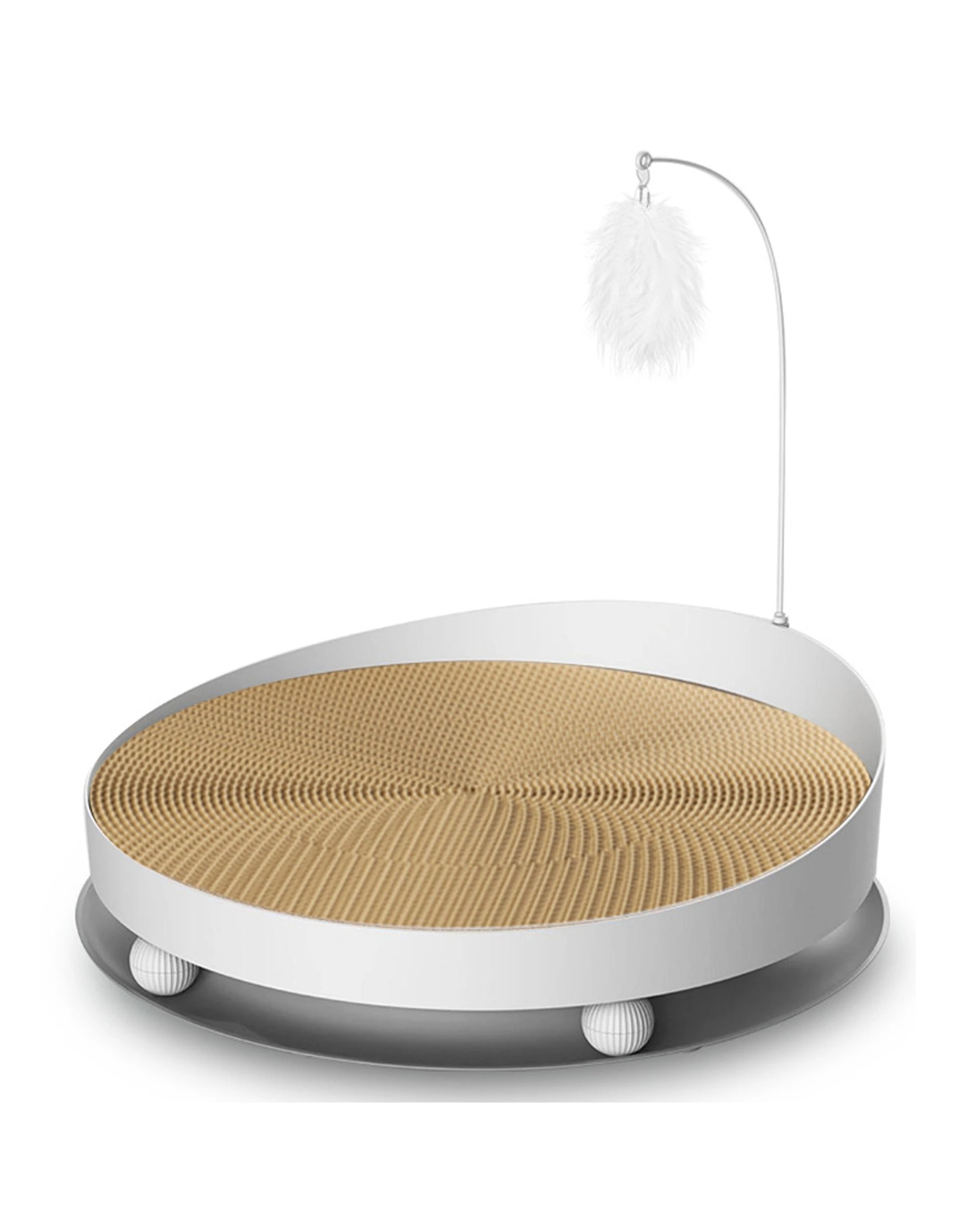 4 TODO Cat Scratching Tray Board Pet Scratcher Pad Play Toy 40cm Diameter, 4 of 4