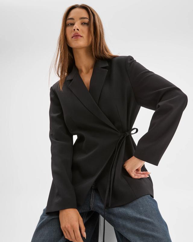 Lily Loves Wrap Tie Detail Bl