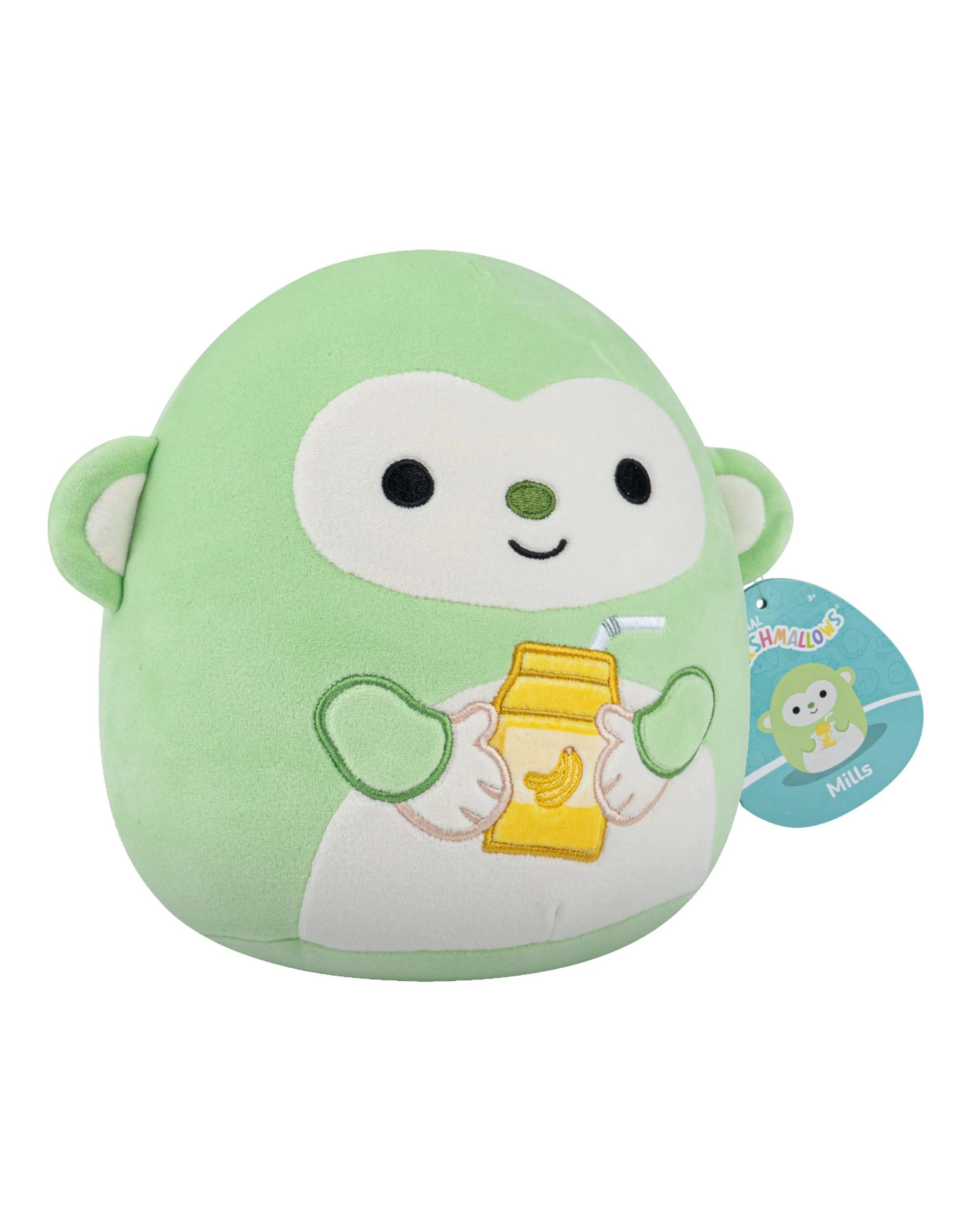 2 Squishmallows Mills the Green Monkey 7.5 inch Plush, 2 of 7