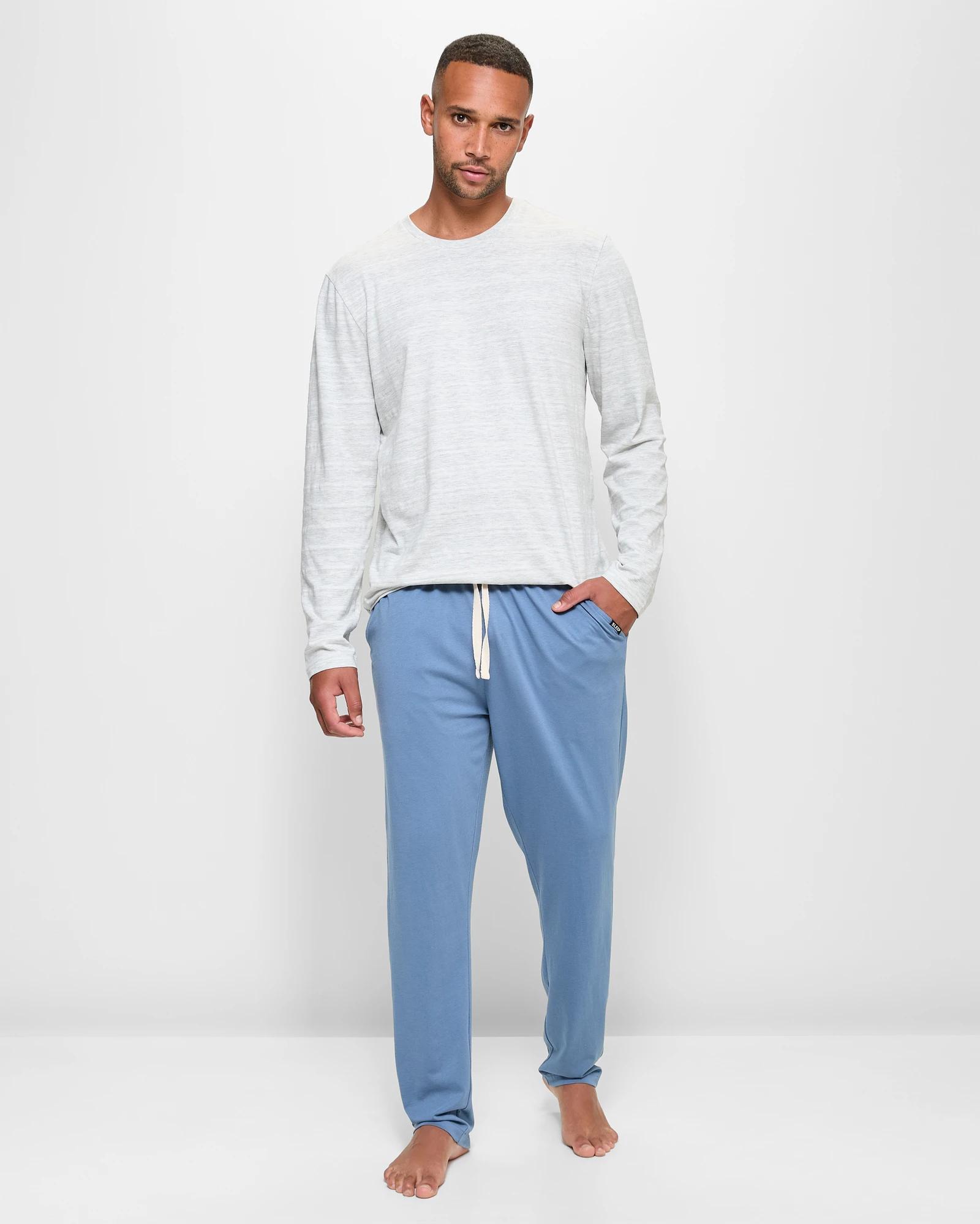 2 Australian Cotton Jersey Sleep Pants - Maxx BLUE, 2 of 5