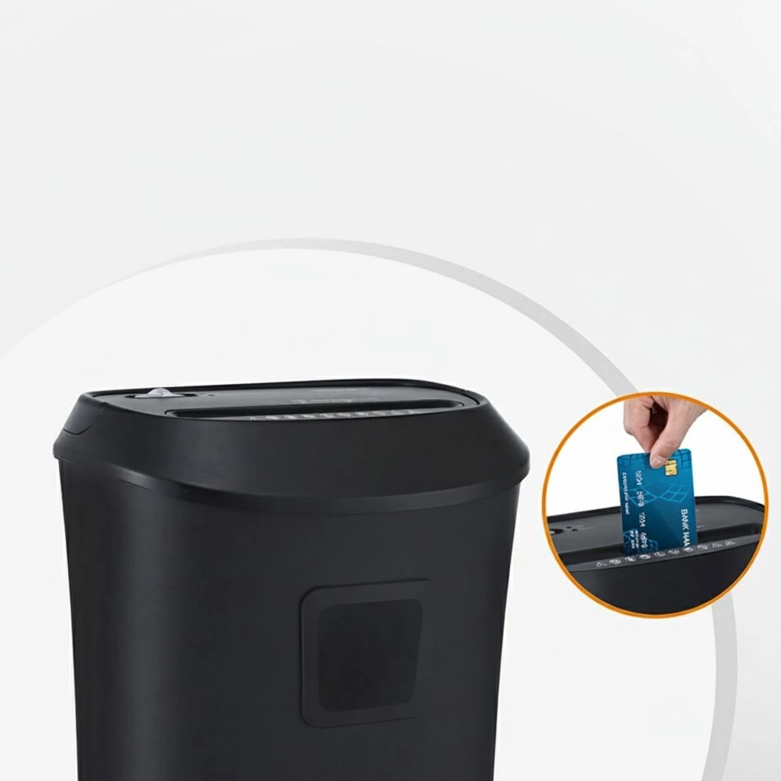 6 Devanti Electric Paper Shredder for Home Office 10 A4 Paper Sheet Cross-Cut Paper - Black, 6 of 6