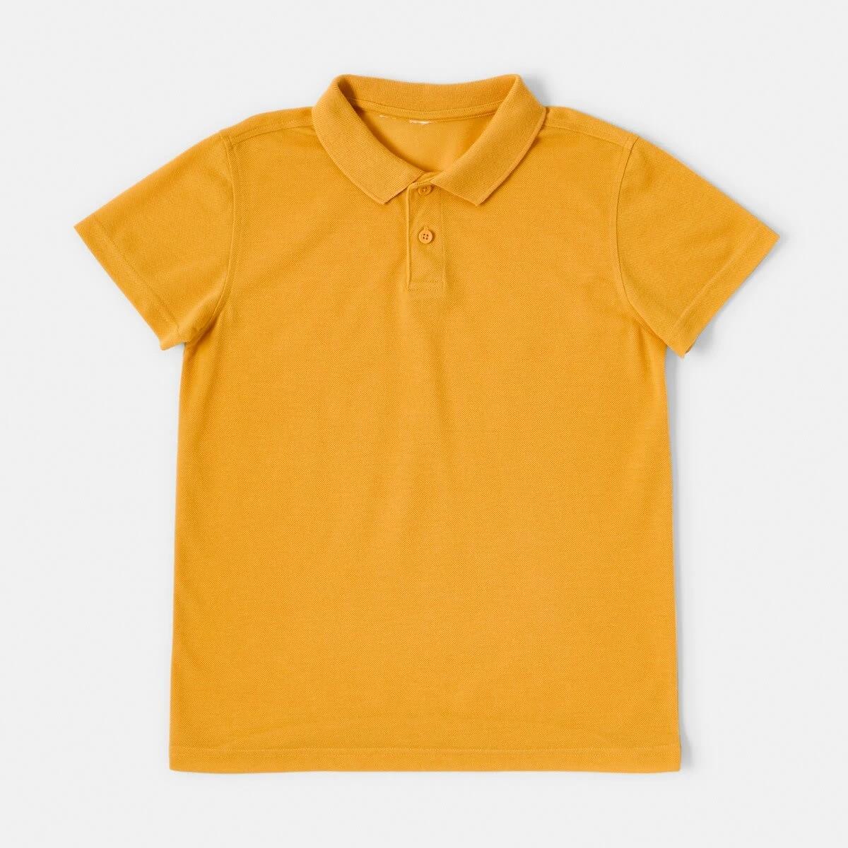 7 School Polo T-shirt Gold, 7 of 8