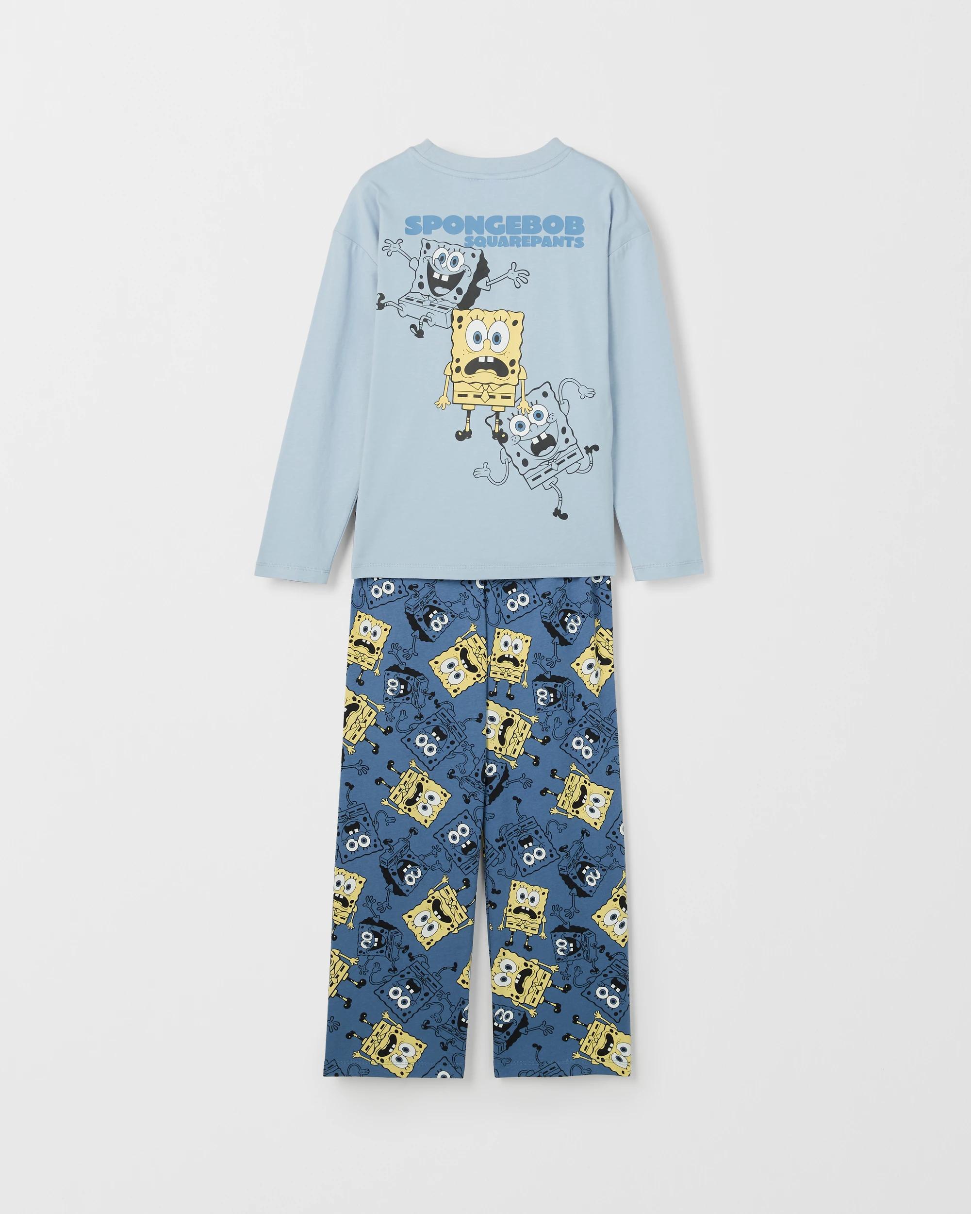 7 SpongeBob SquarePants Australian Cotton Older Boys Jersey Pyjama Set SPONGEBOB, 7 of 7