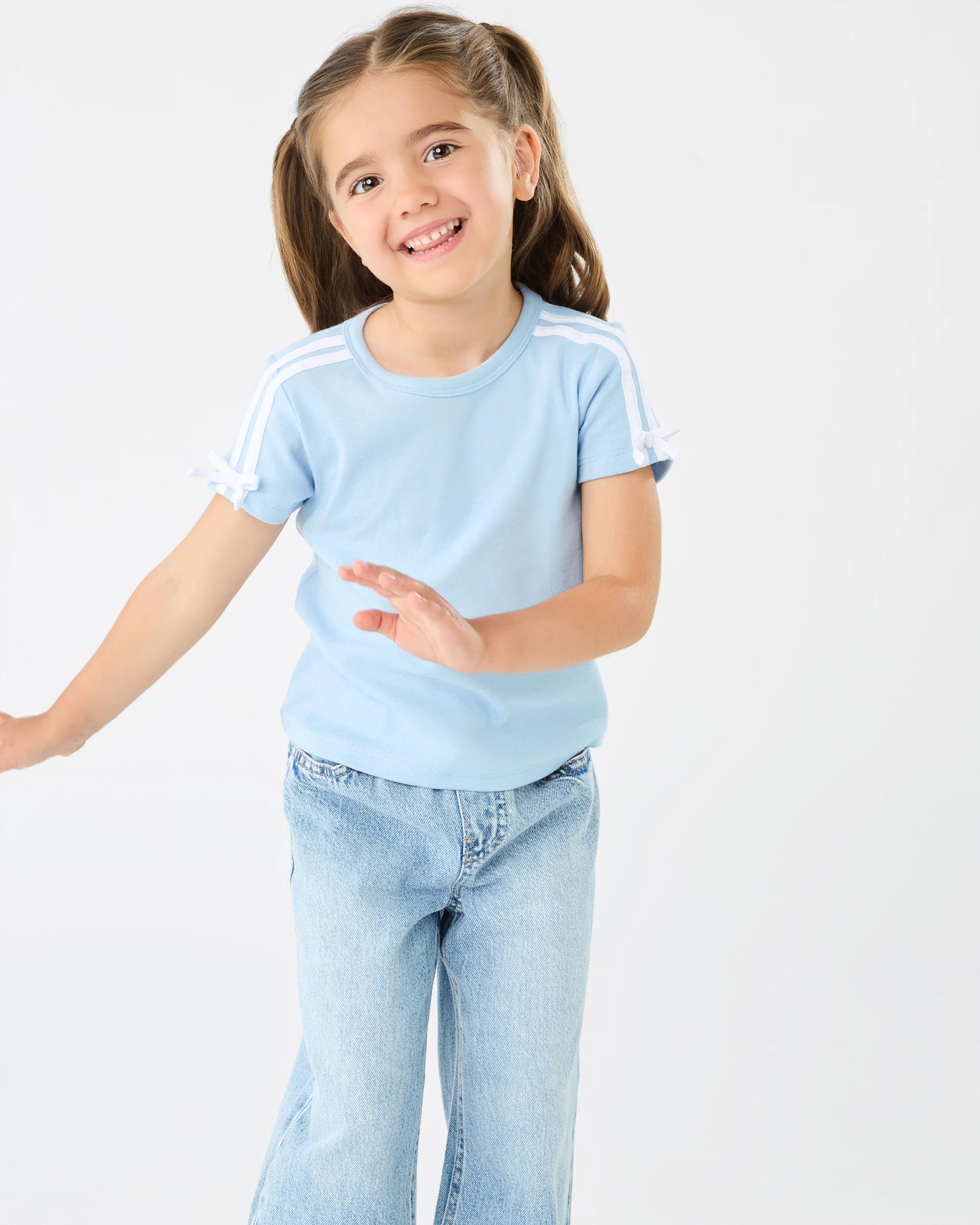 1 Short Sleeve Tape Detail T-shirt Blu Kntky, 1 of 5