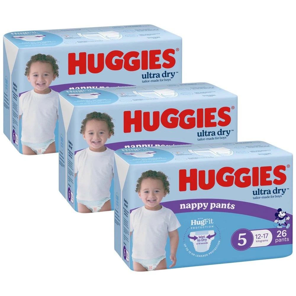 1 Huggies Nappy Pants Walker Boy 78 Pack, 1 of 1