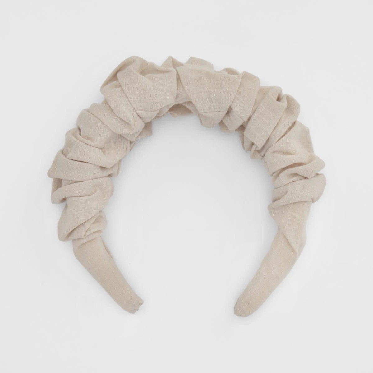 3 Ruffle Headband - Beige, 3 of 4