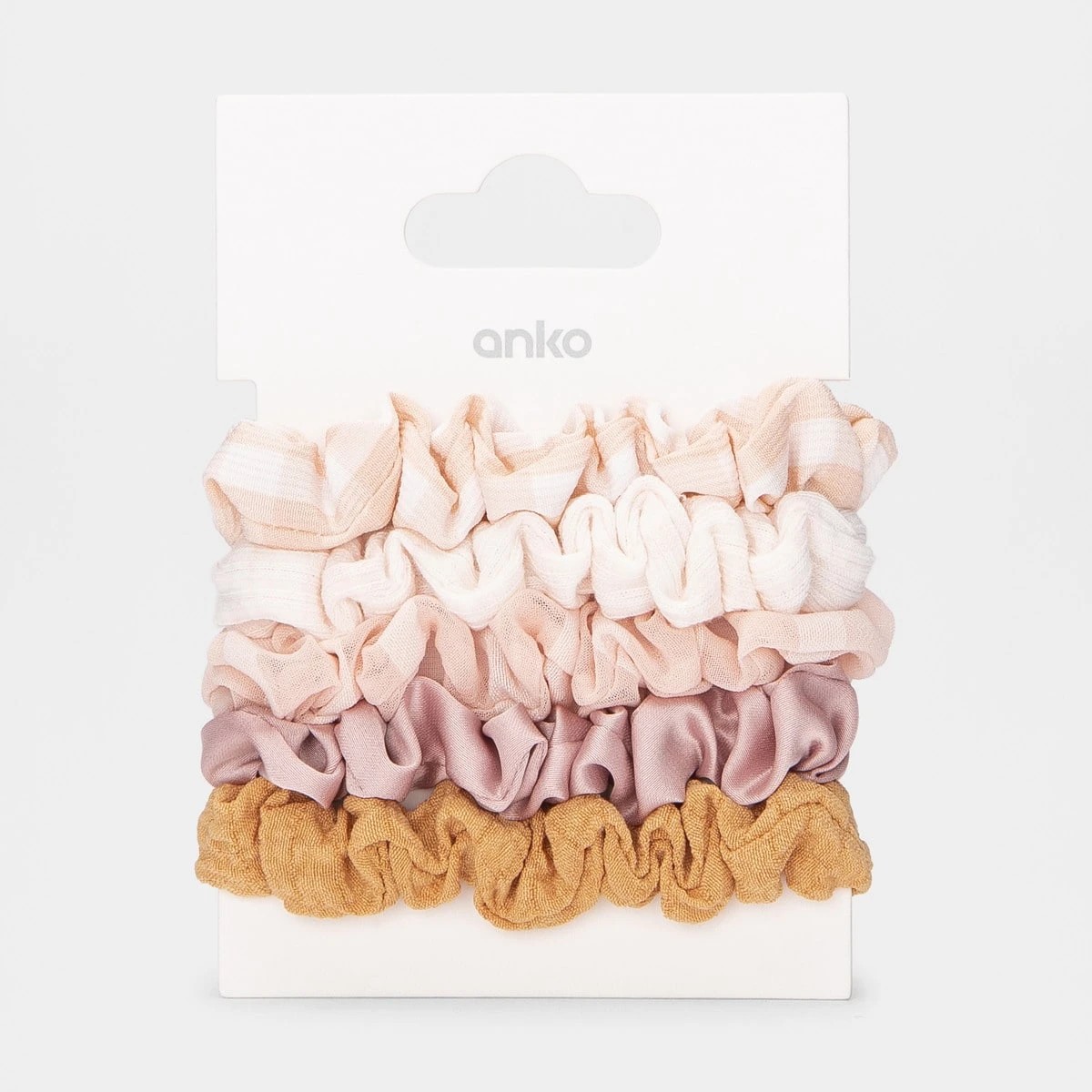 5 5 Pack Mini Hair Scrunchies, 5 of 5