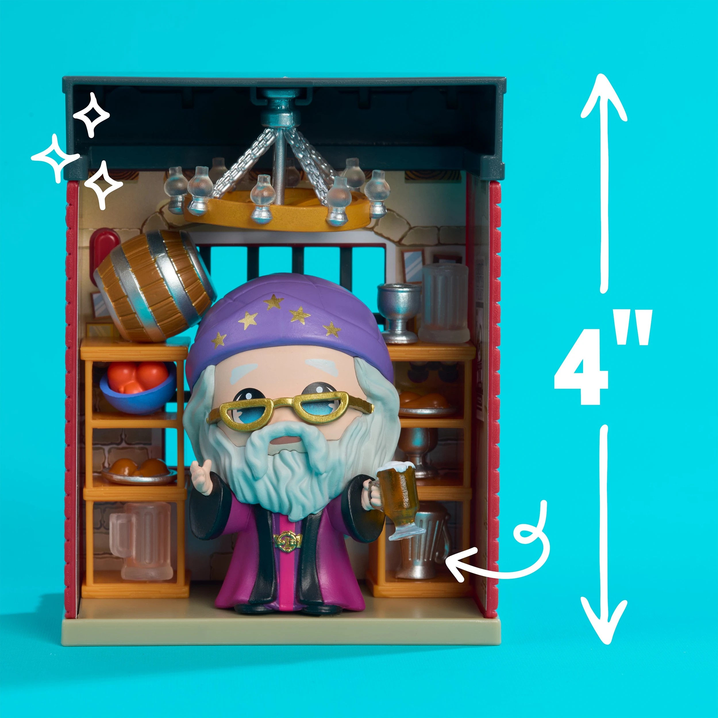 3 Happy Haul Harry Potter Shops of the Wizarding World Scene Setter Playset - Assorted, 3 of 5