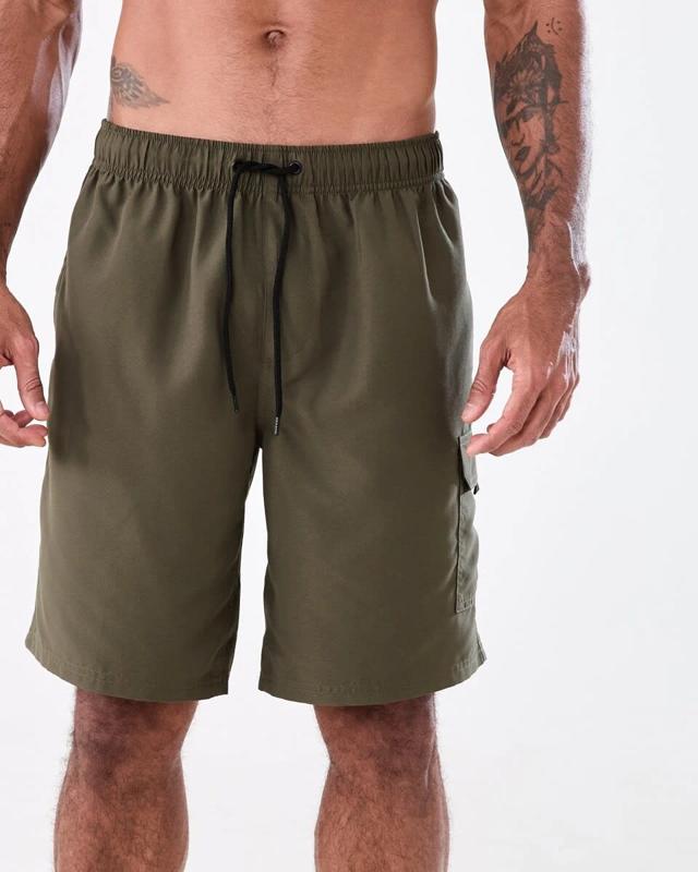 Elastic Waist Regular Cargo Boardsh