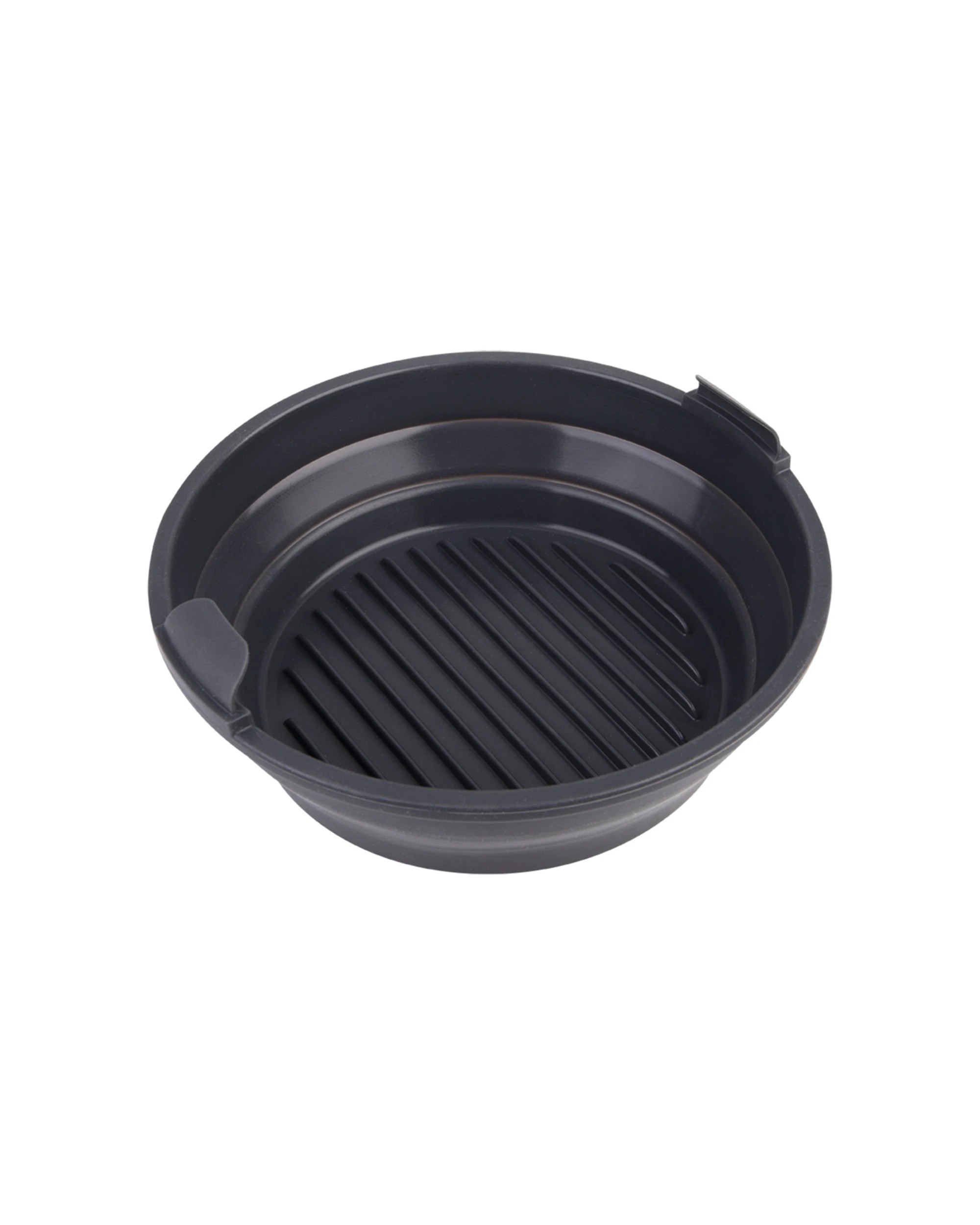 3 Daily Bake Collapsible 22cm Round Silicone Air Fryer Basket Space-Saving - Black, 3 of 6
