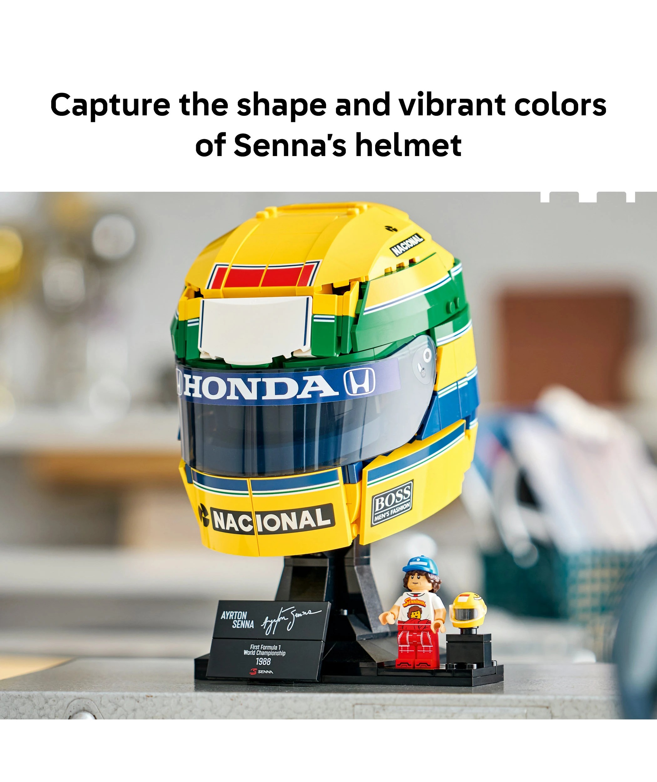 4 LEGO Editions Formula 1 Ayrton Senna Helmet 43024, 4 of 10