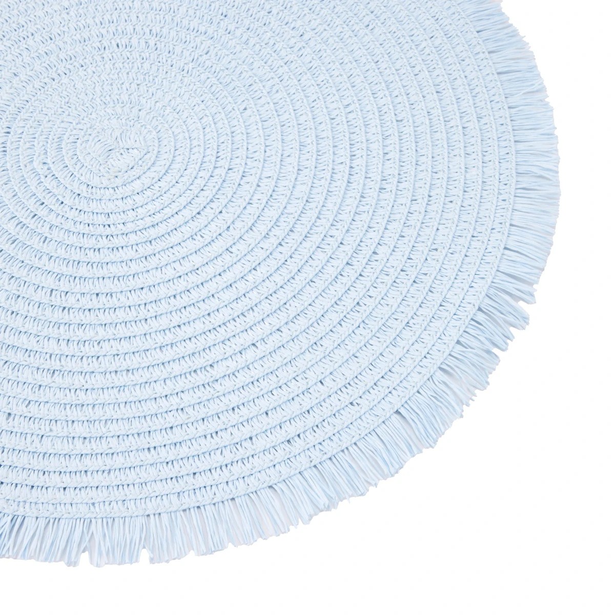 2 Blue Fringed Placemat, 2 of 3