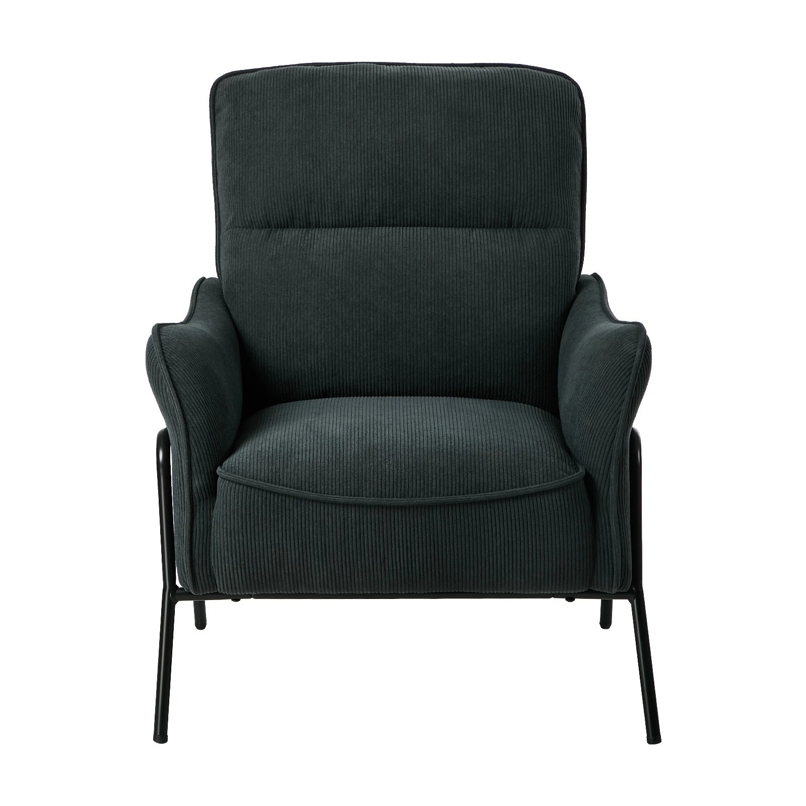 7 Oikiture 2x Armchair Chenille Fabric Lounge Chair Accent Chair - Grey, 7 of 9