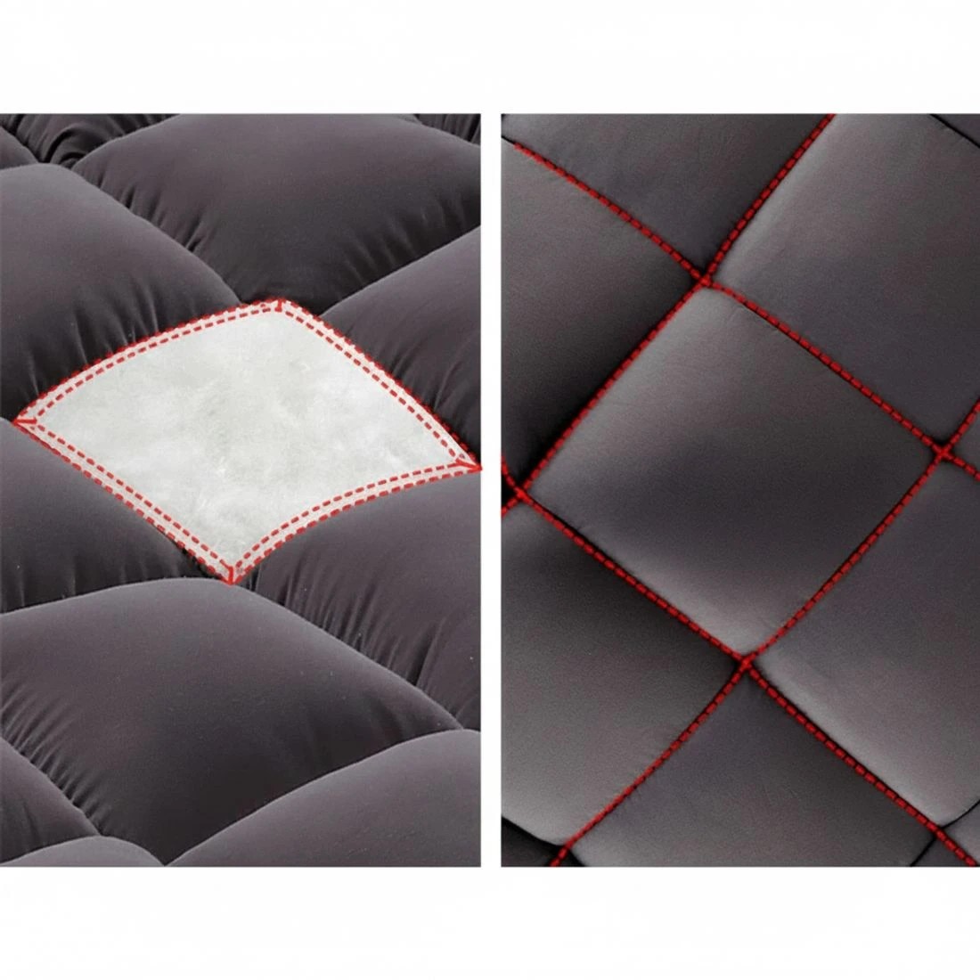 7 Giselle Bedding Mattress Topper - Grey, 7 of 8