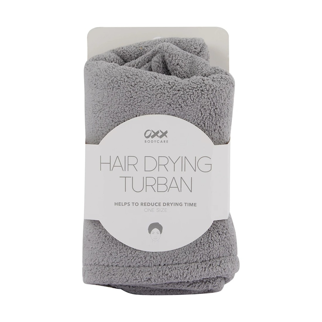 4 OXX Bodycare Hair Drying Turban - Grey, 4 of 5