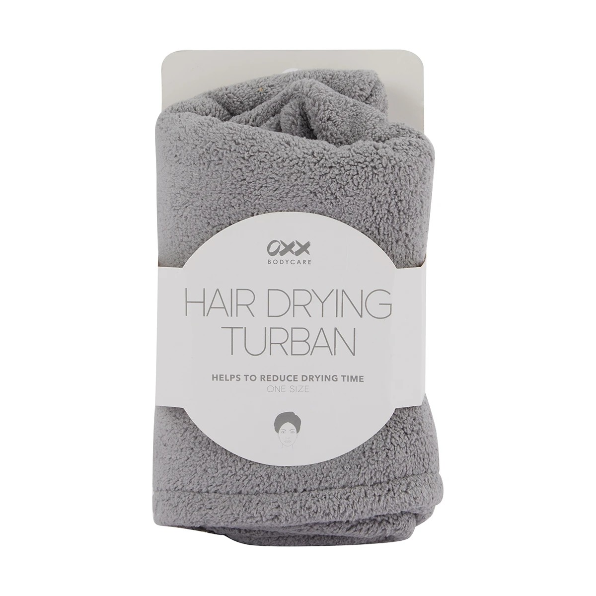 4 OXX Bodycare Hair Drying Turban - Grey, 4 of 5