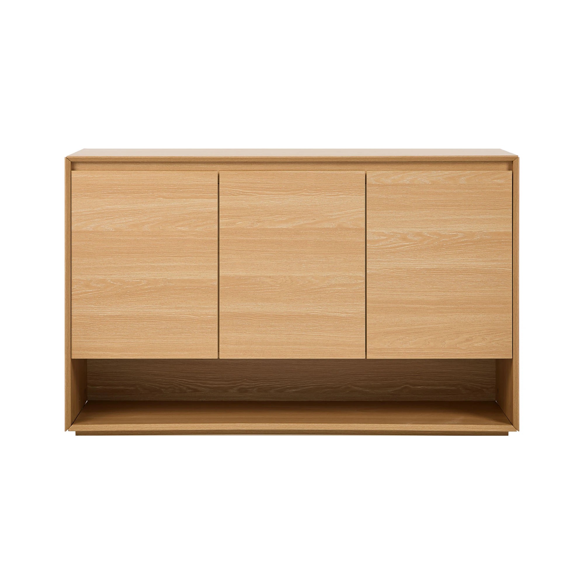 6 Oikiture Buffet Sideboard Storage Cabinet 3 Doors Cupboard 120cm - Natural, 6 of 9