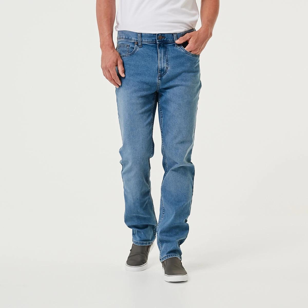 1 Straight Stretch Jeans Light Wash, 1 of 6