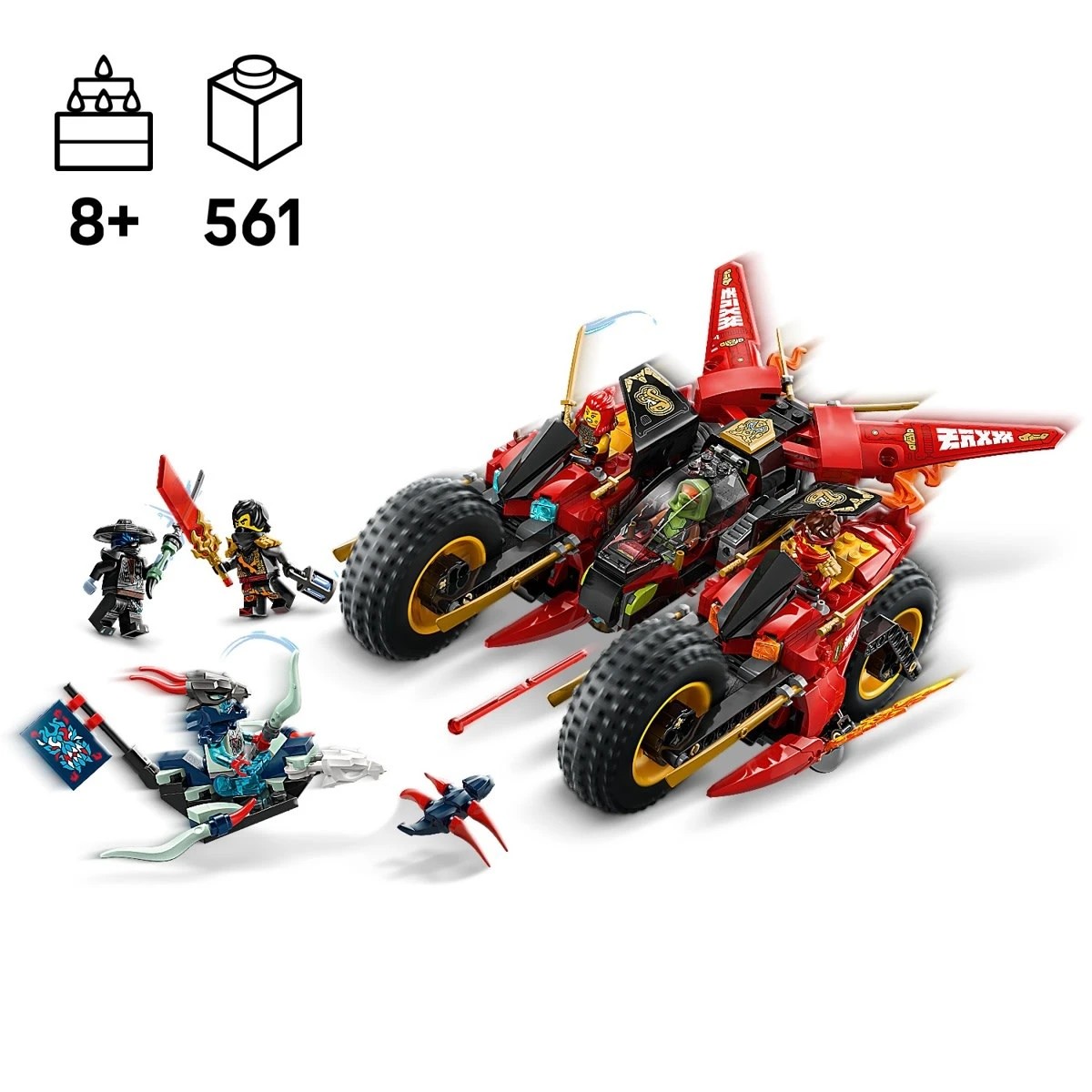 7 LEGO NINJAGO Ninja Combat Vehicle 71844, 7 of 8