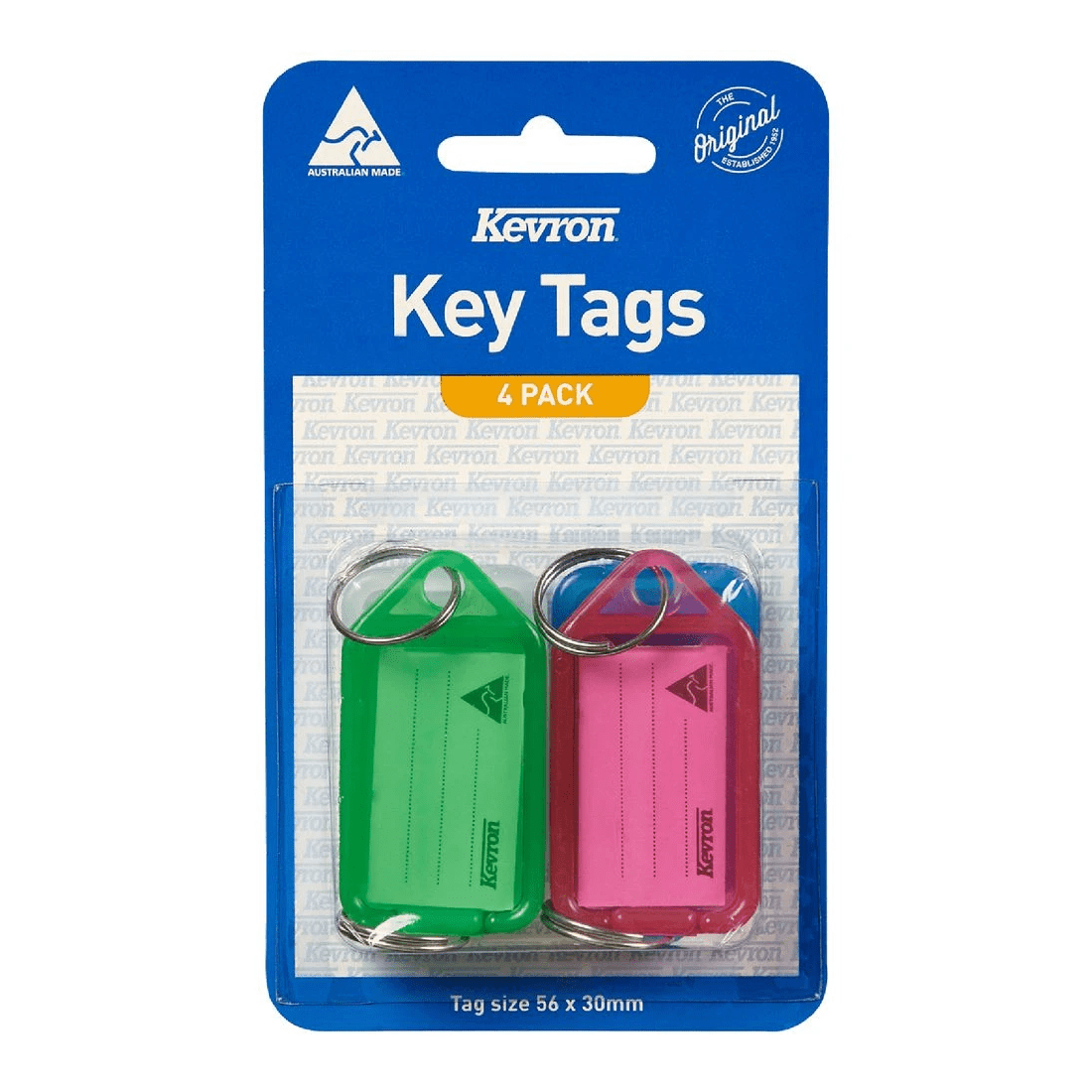 1 Kevron ID5 Key Tags 4 Pack, 1 of 1