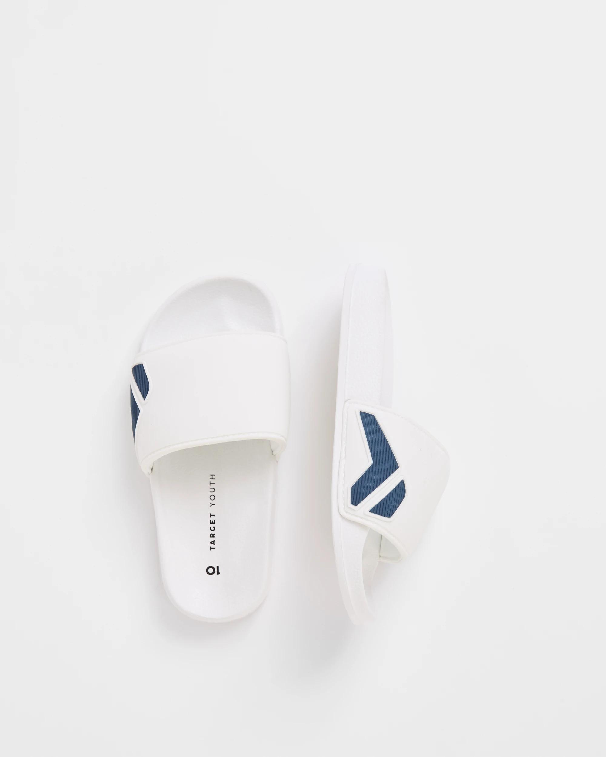 3 Target Youth Basic Comfort Slides WHITE, 3 of 3