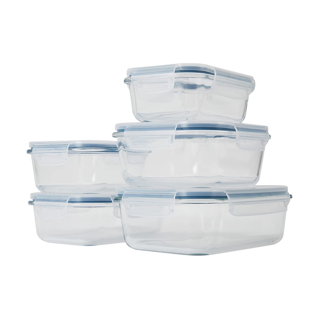 1 5 Piece Glass Storage Set, 1 of 10