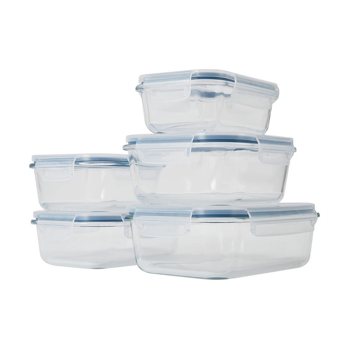 1 5 Piece Glass Storage Set, 1 of 10