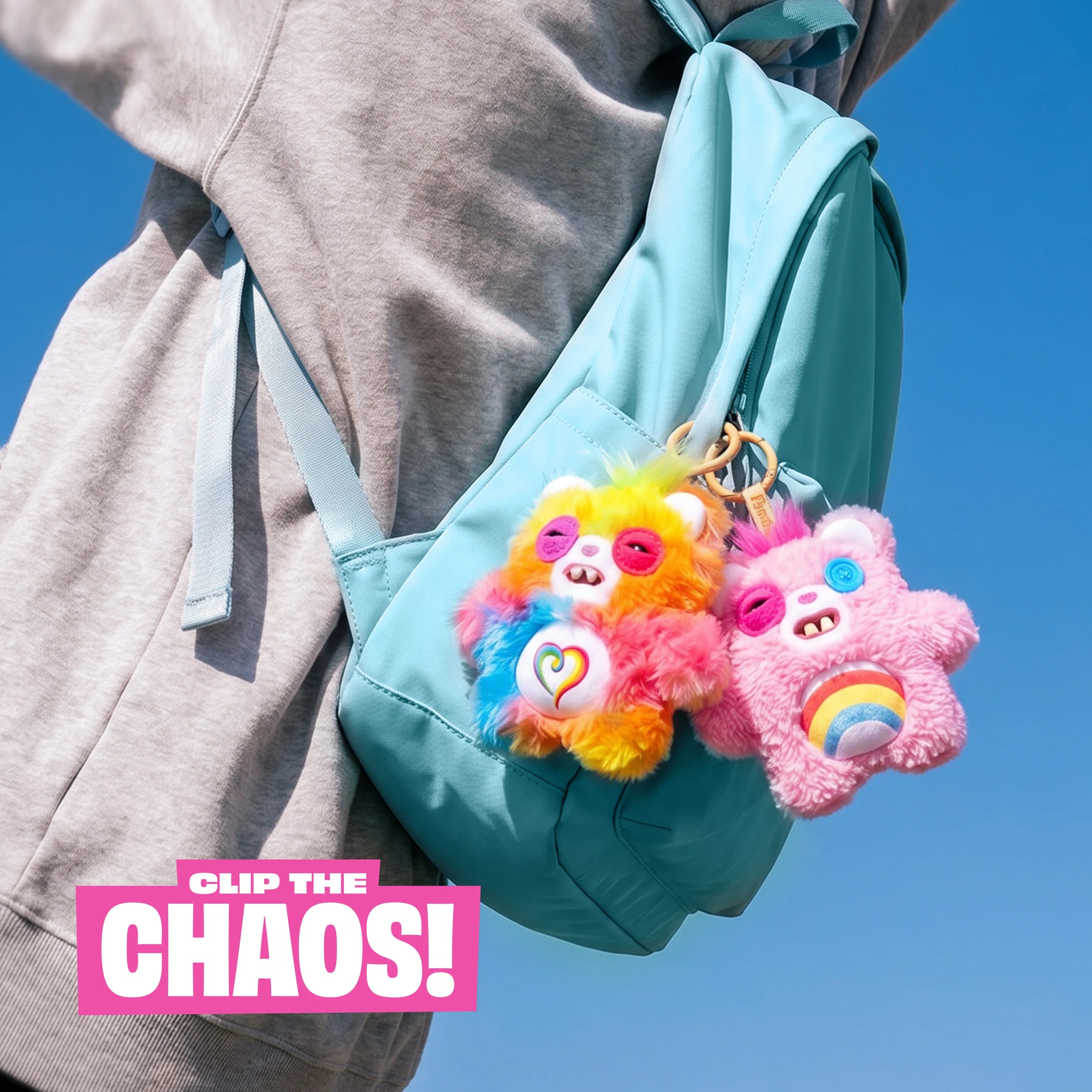 9 12cm Zuru Fuggler Care Bear Keyring - Assorted, 9 of 10