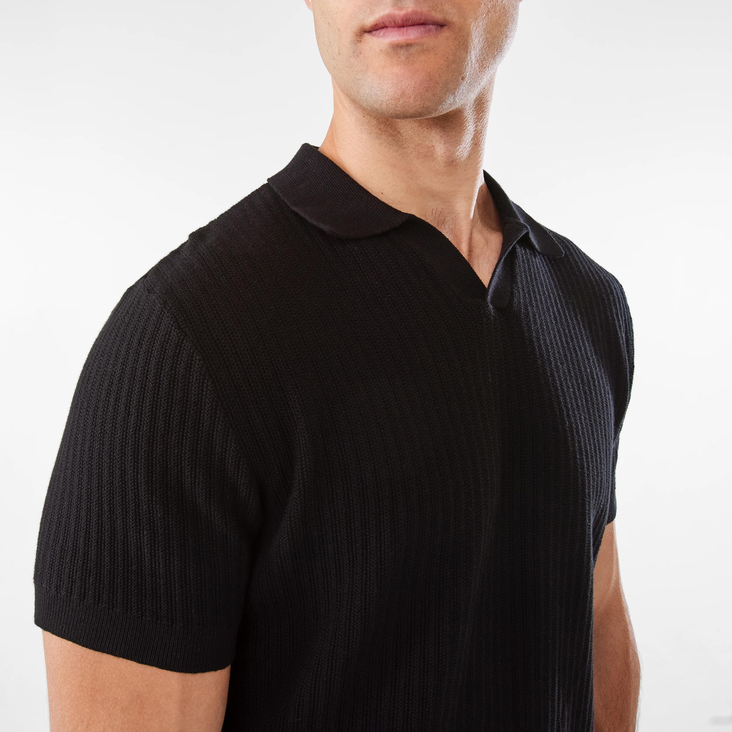 6 Knit Polo Shirt BLACK, 6 of 6