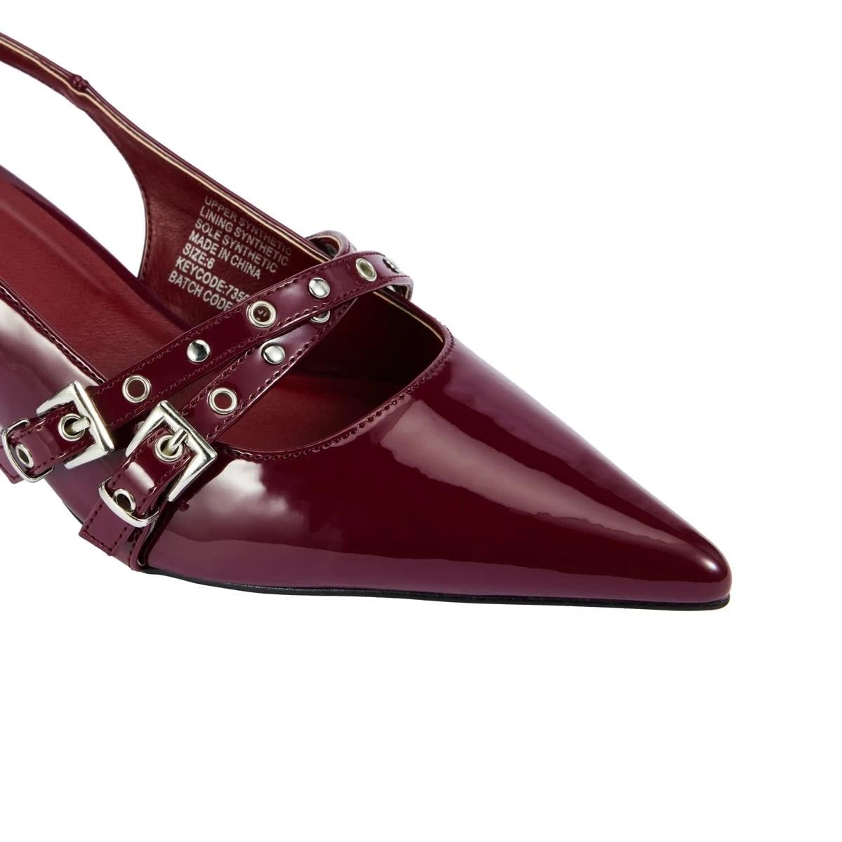 5 Strappy Kitten Heels TIBETAN RED, 5 of 5