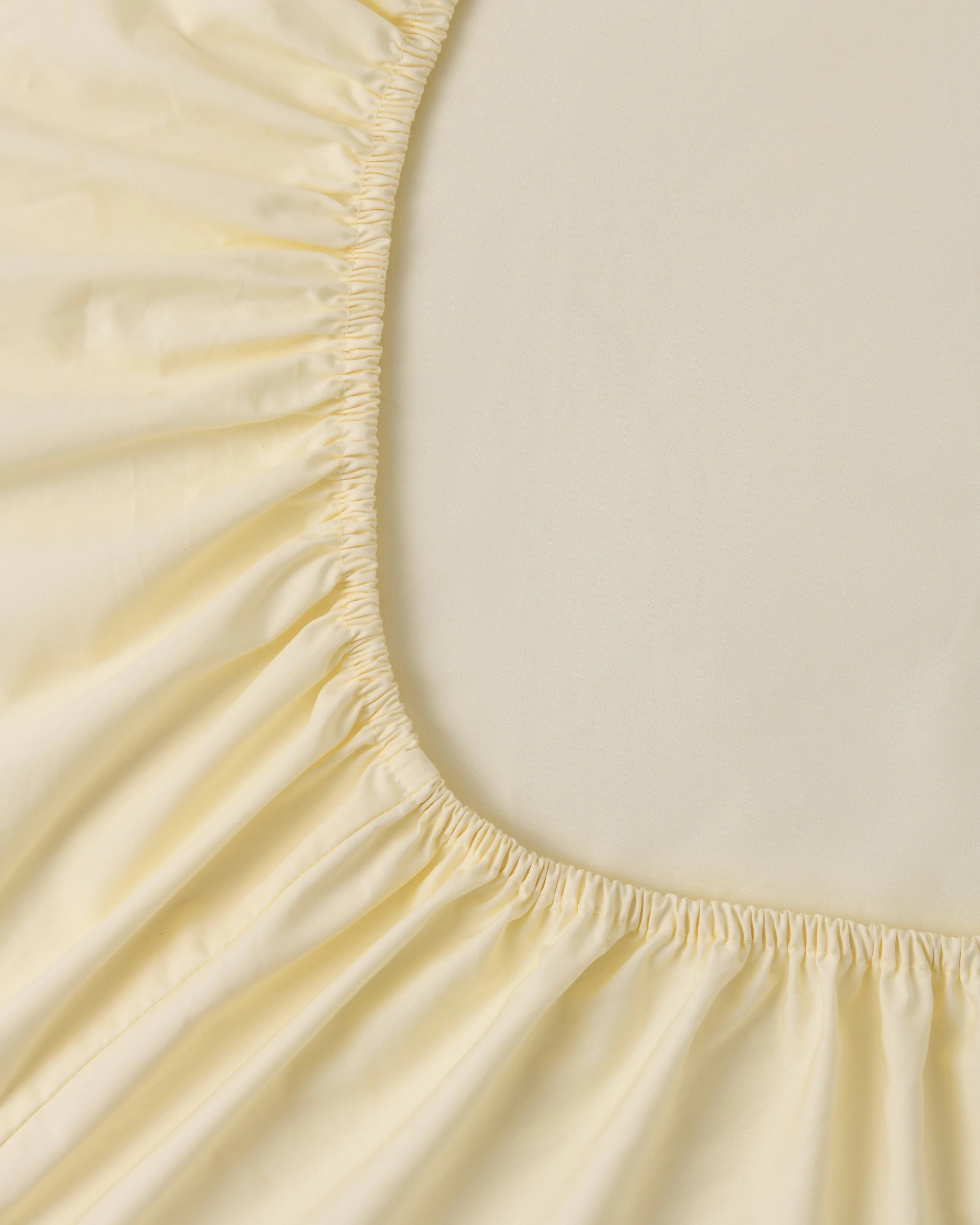 4 Dreamaker 300TC Cotton Percale Combo Fitted Sheet Set - Single Bed - Butter Yellow, 4 of 6