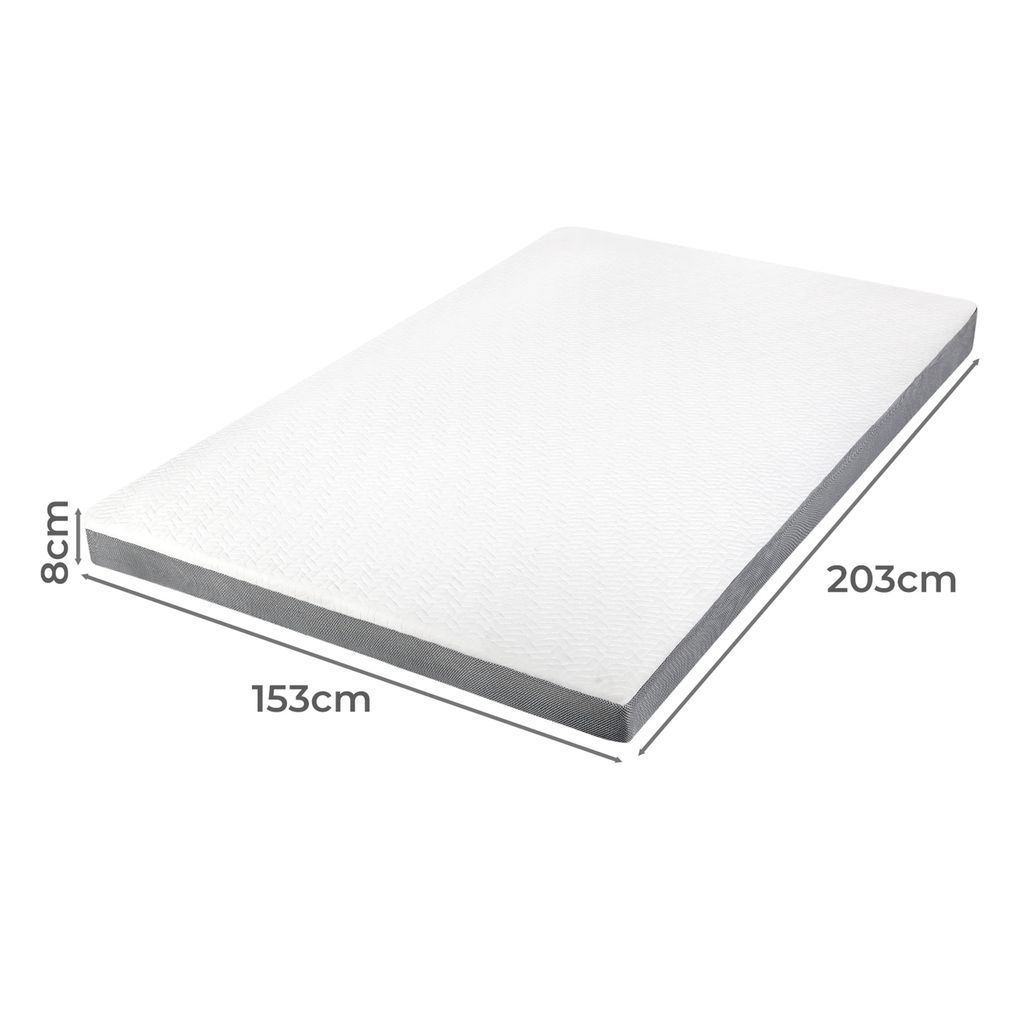 3 Dreamz Mattress Topper Queen Size Memory Foam Dual Layer Anti Slip All Season, 3 of 9