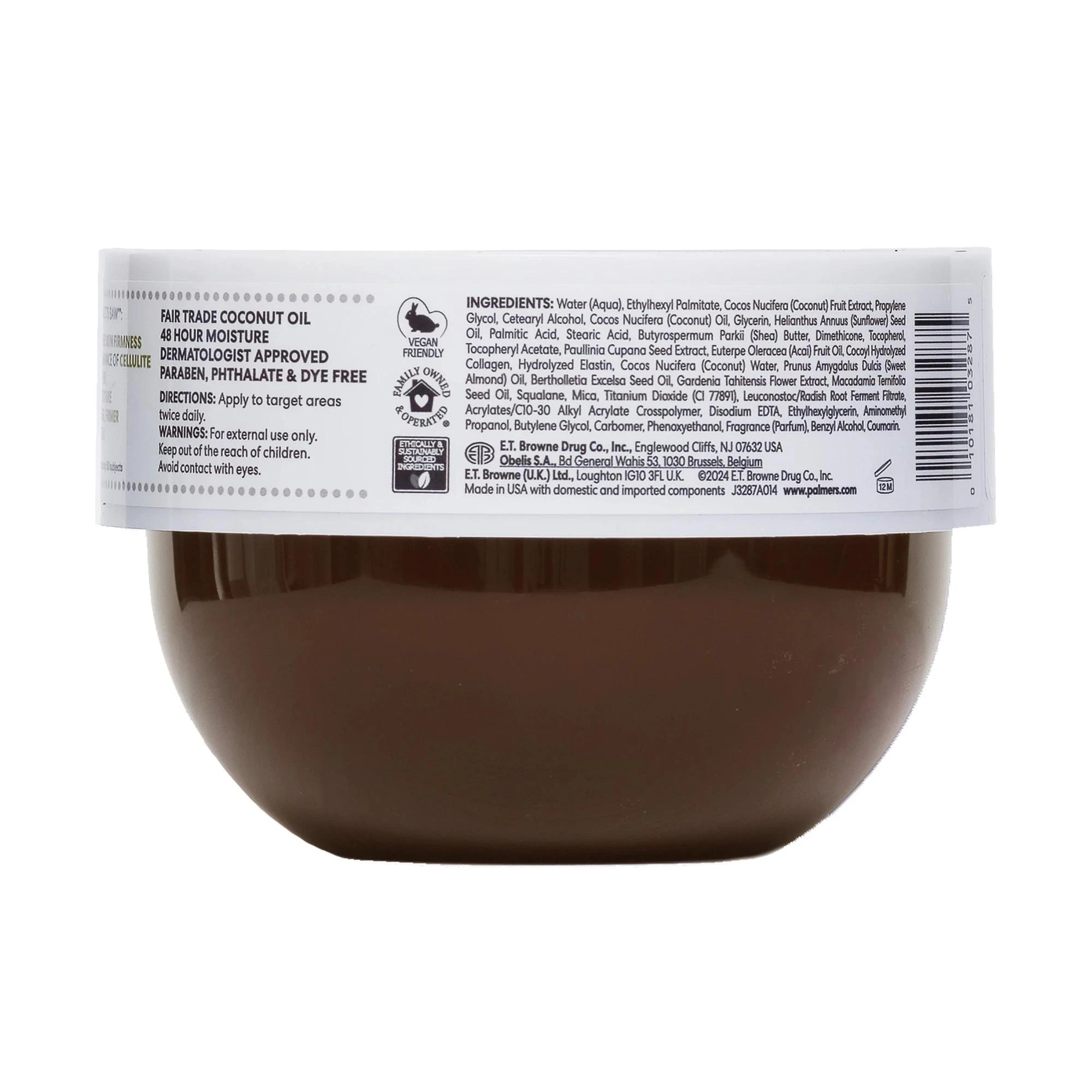 3 Palmers Coconut Oil Formula Brazilian Coco Whipped Bum, Bust and Body Cream 250g - Vitamin E - Brown, 3 of 8