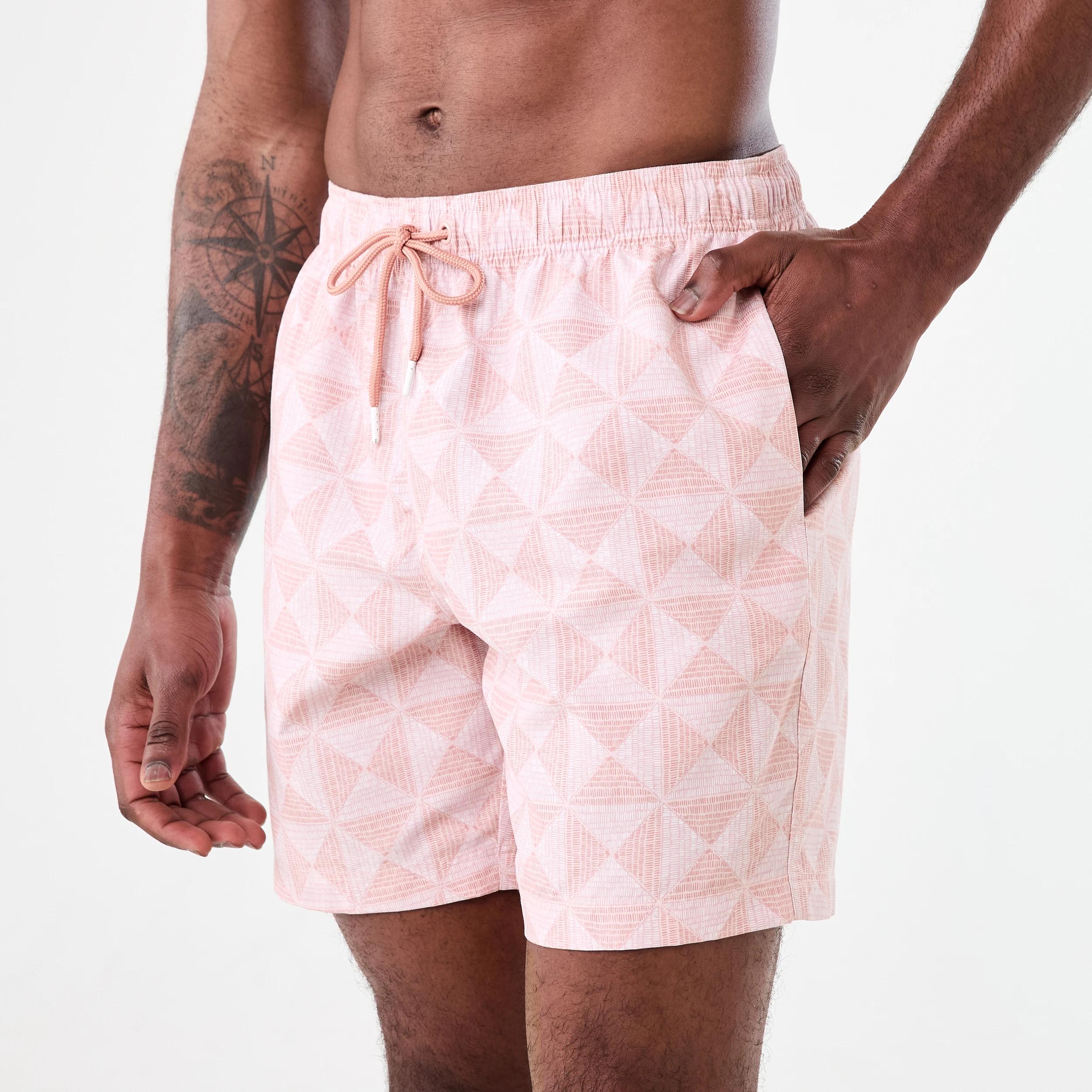 2 Regular Print Boardshorts Pnk Tiles, 2 of 6