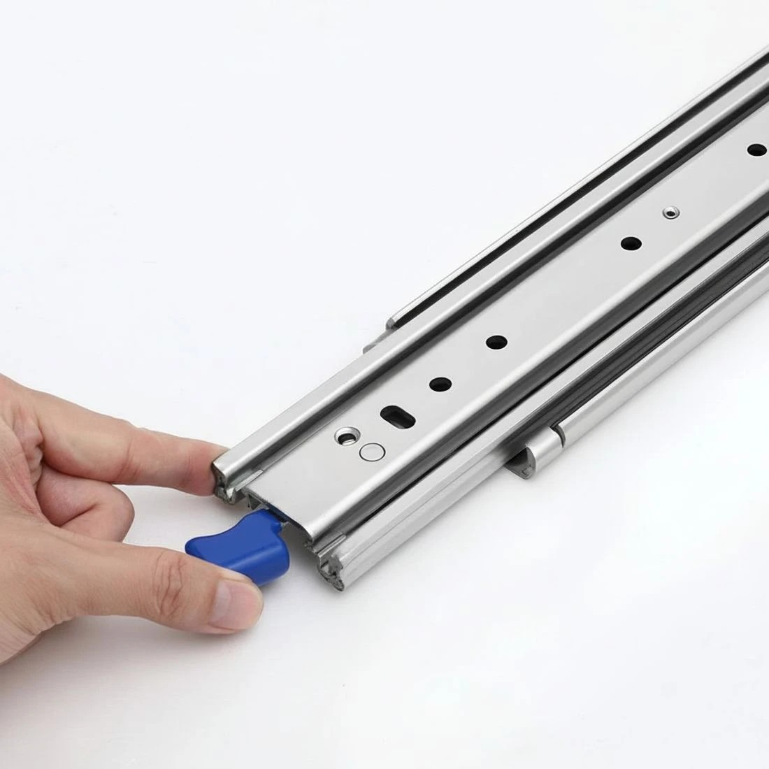 7 Giantz 2x Drawer Slides Full Extension Locking 227kg 1804-3608mm Length - Silver, 7 of 8