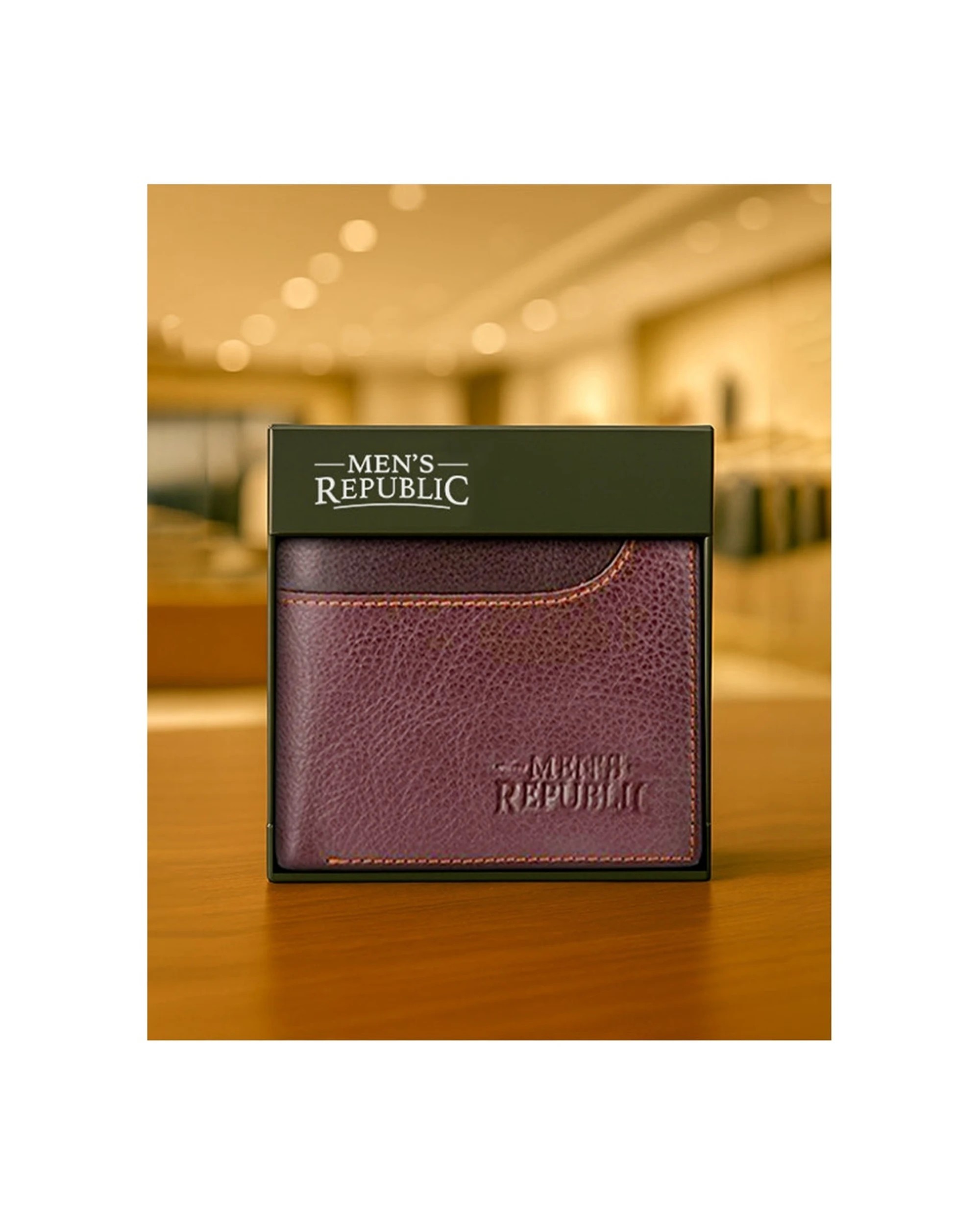 5 Mens Republic Leather Bifold Rfid Protected Wallet Genuine Leather - Brown, 5 of 6