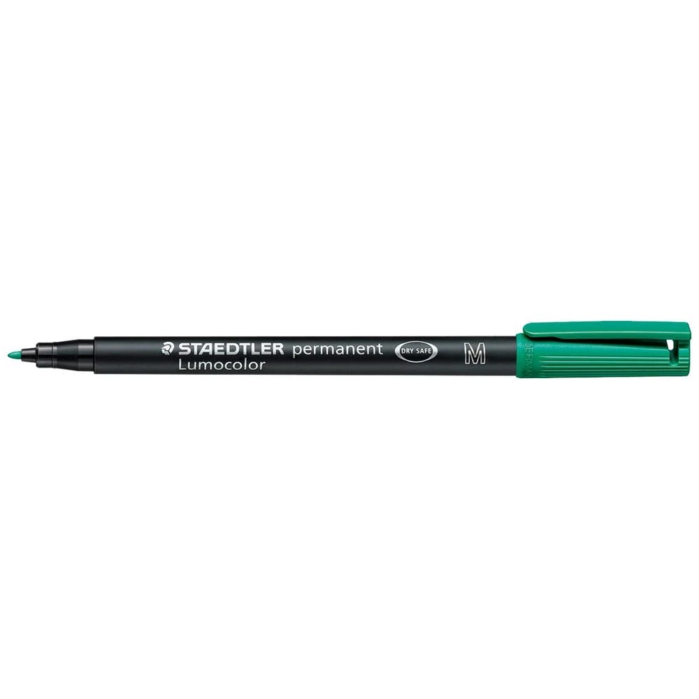 1 Staedtler Lumocolour Permanent Pen 1.0mm Green, 1 of 3