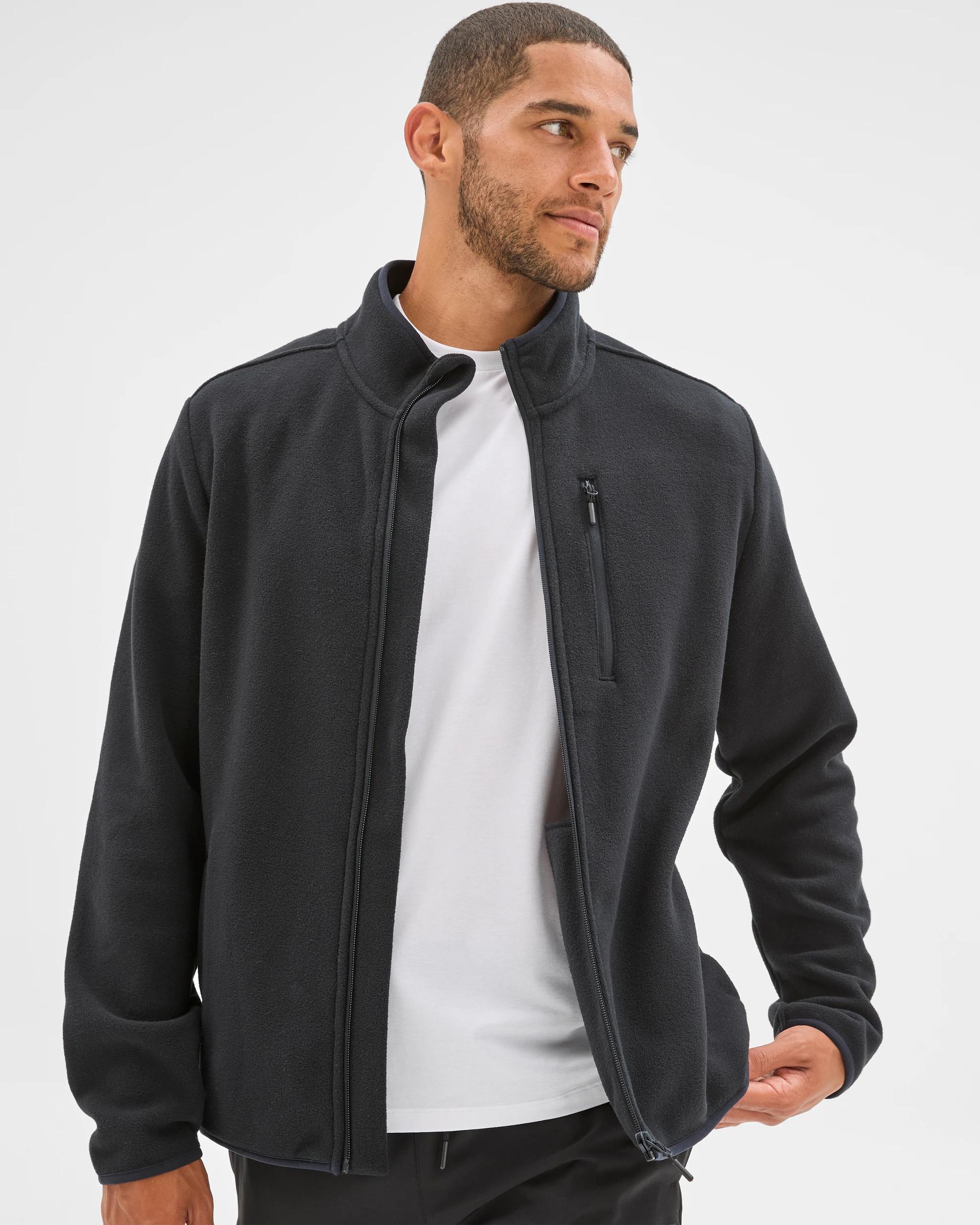 1 Target Active Active Polar Fleece Zip Through Jacket BLACK, 1 of 6