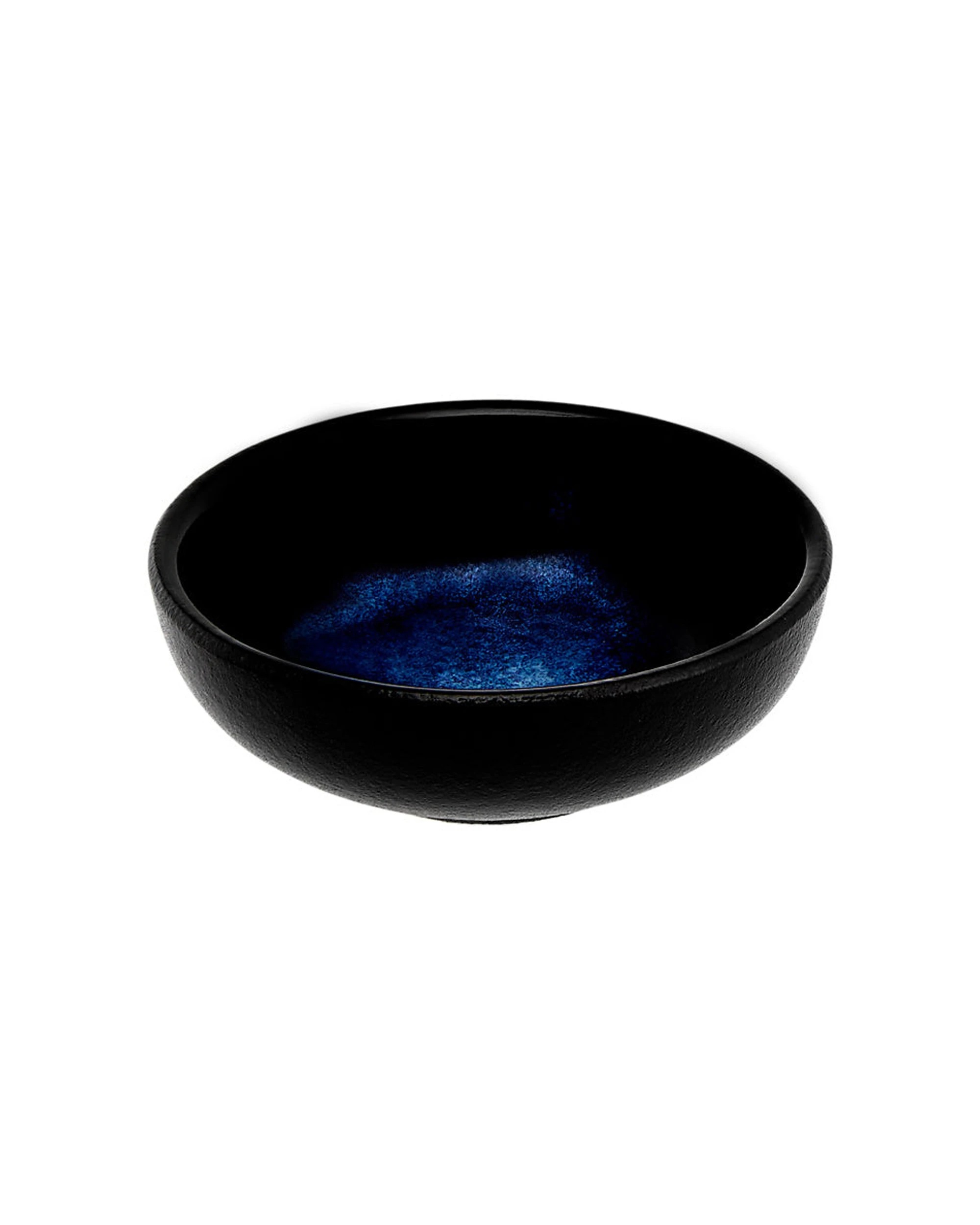 2 Maxwell & Williams Caviar Midnight Round Sauce Dish Porcelain 7cm Glazed, 2 of 3