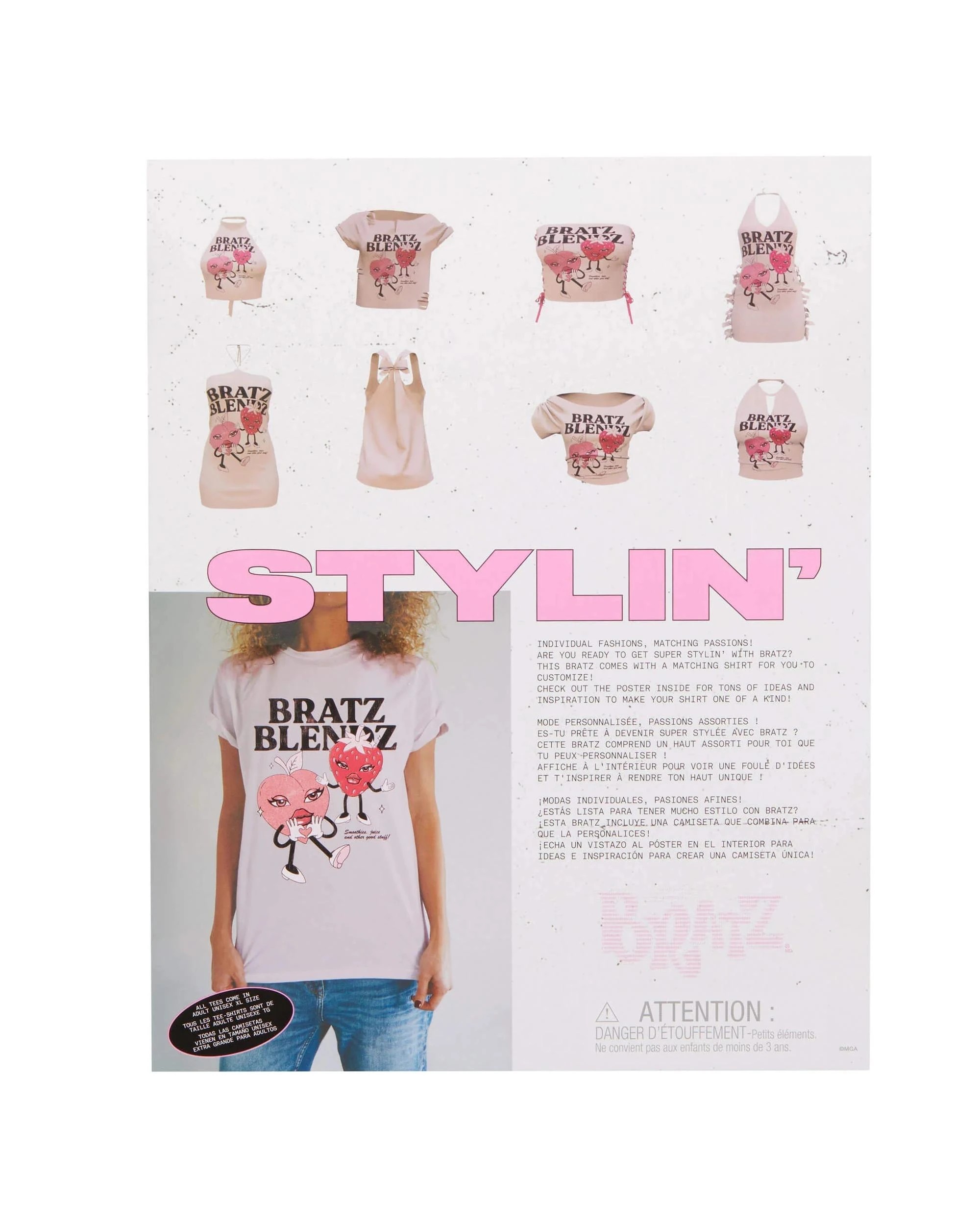 5 Bratz Stylin' Cloe Fashion Doll with Oversized Tee, 5 of 8