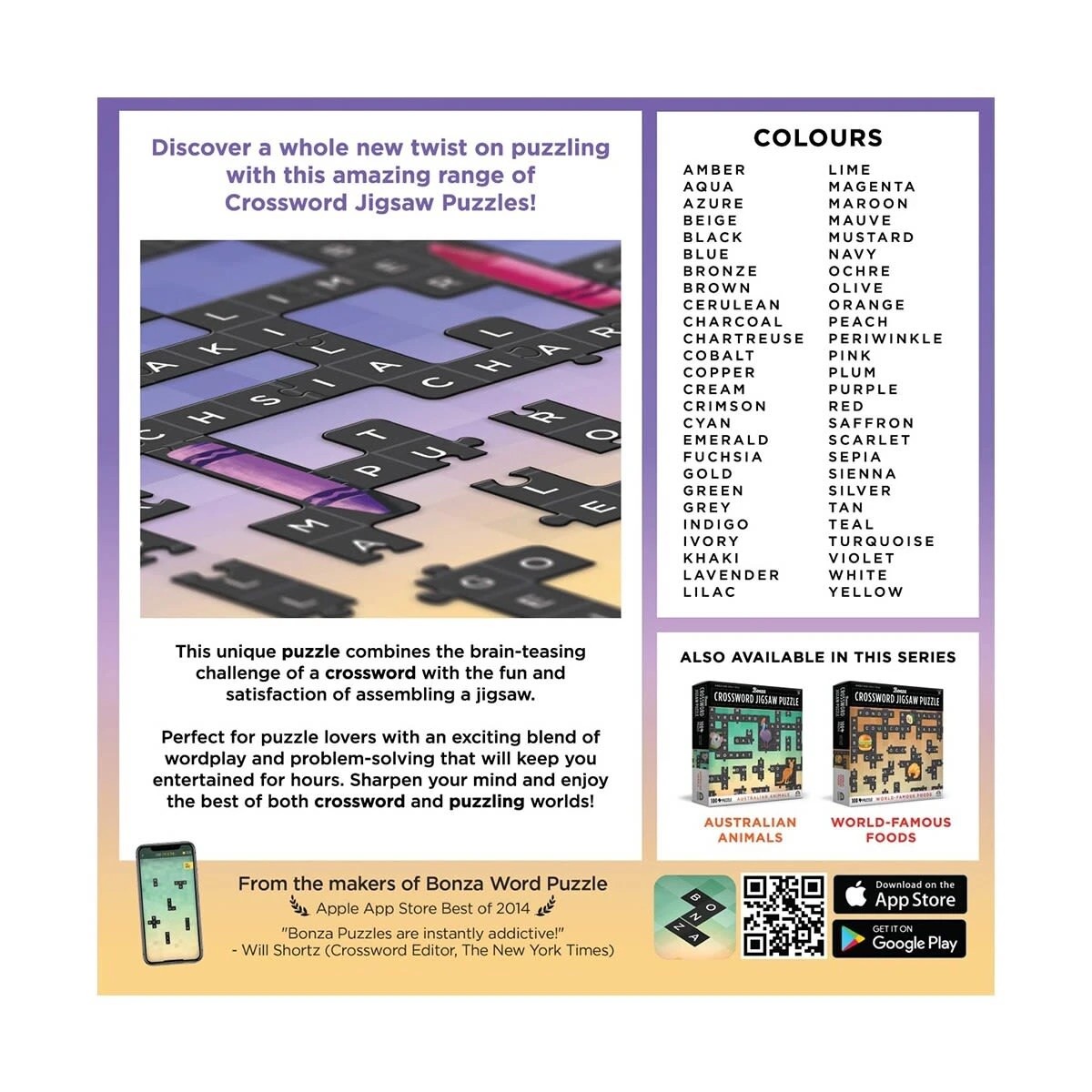 7 100 Piece Bonza Crossword Jigsaw Puzzle - Assorted, 7 of 10