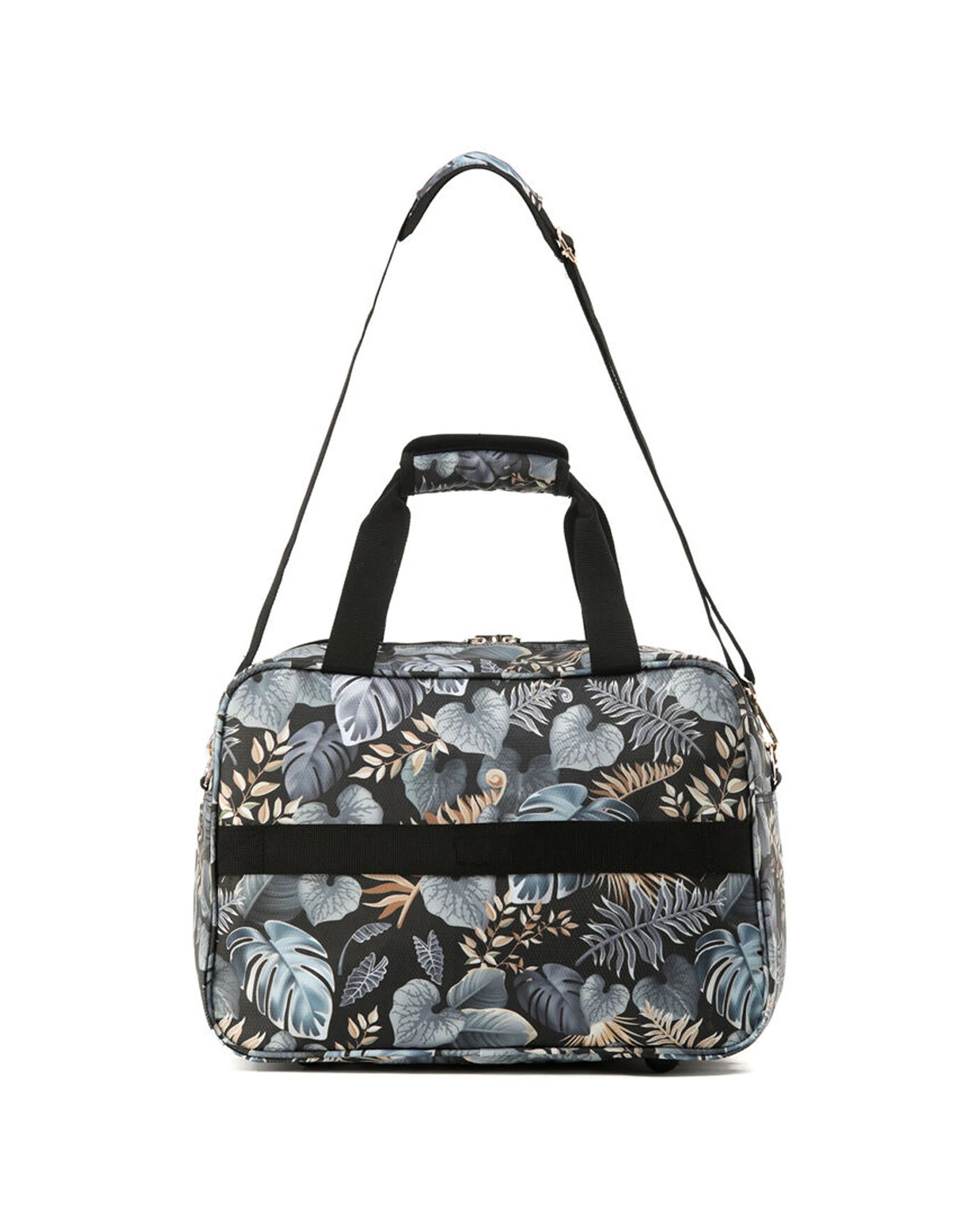 1 Tosca So-Lite 28L Cabin Onboard Fabric Overnight Tote Bag - Black, 1 of 1