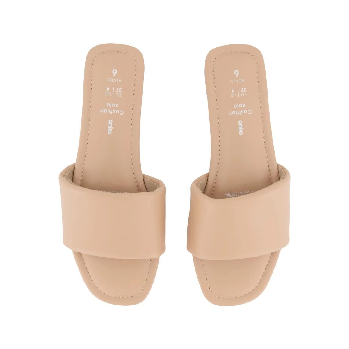 3 Comfort Footbed Slides CARAMEL TAN, 3 of 3