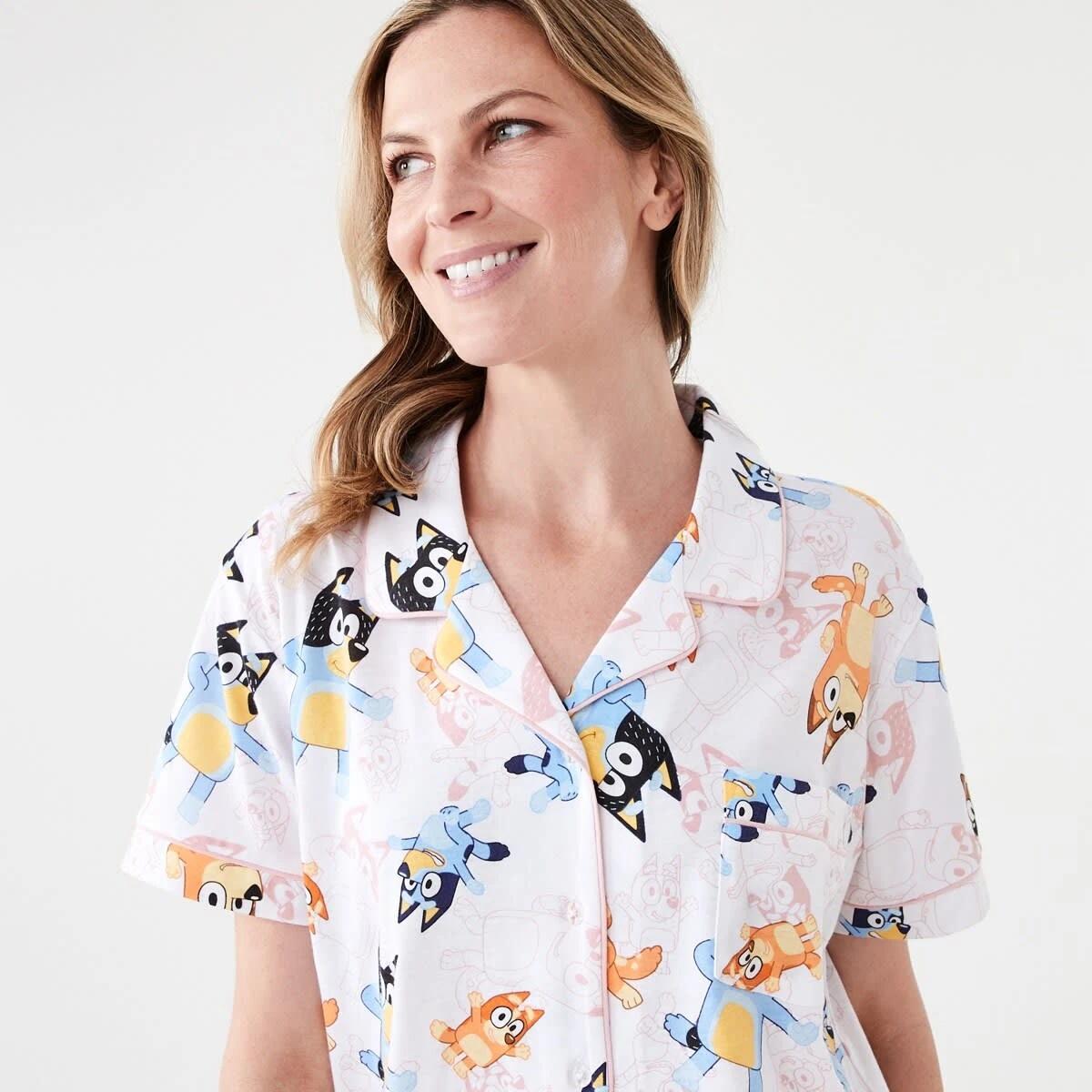 4 Bluey License Family Matching Short Sleeve Top and Shorts Comfort Pyjama Set BLUEY WHITE, 4 of 8