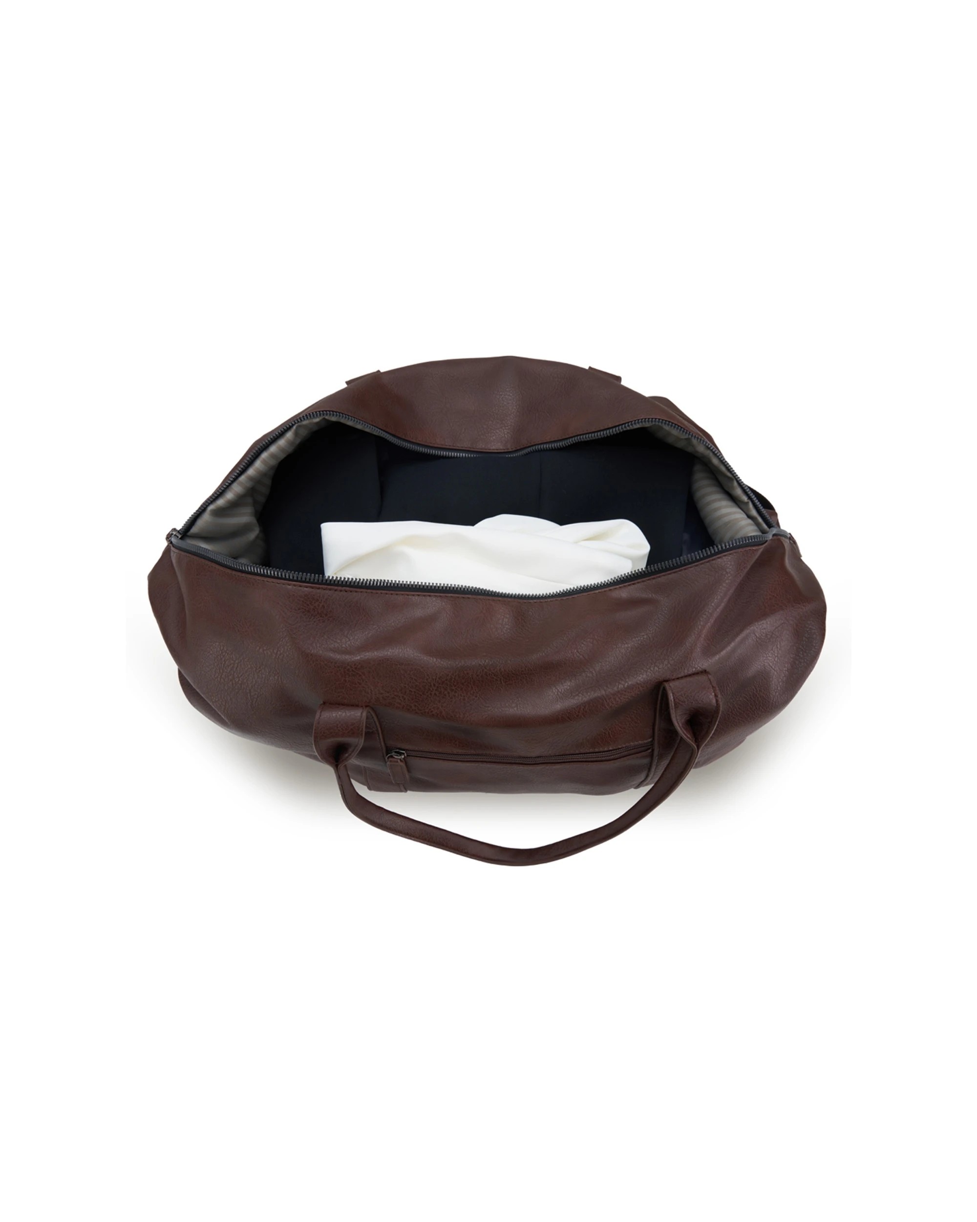 3 Tosca Vegan Leather Duffle Travel Carry All Bag - Brown, 3 of 3