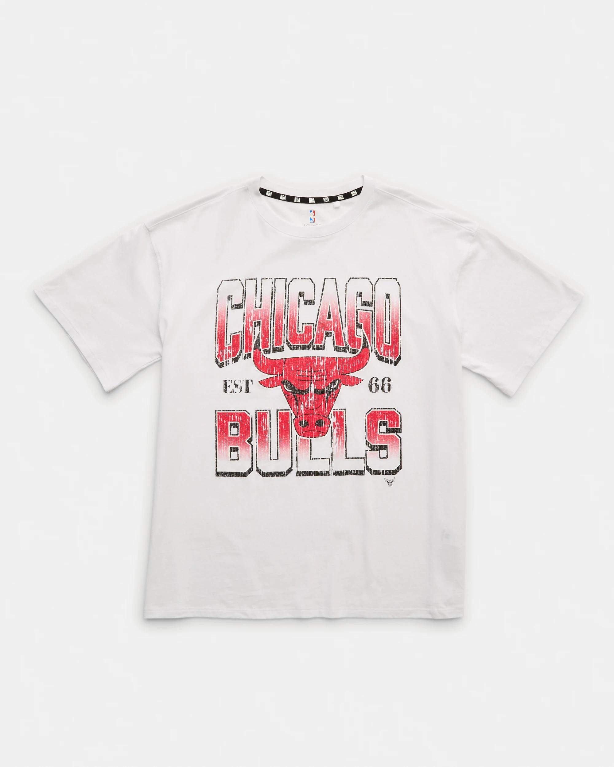 7 Official NBA Lounge T-shirt WHITE BULLS, 7 of 10