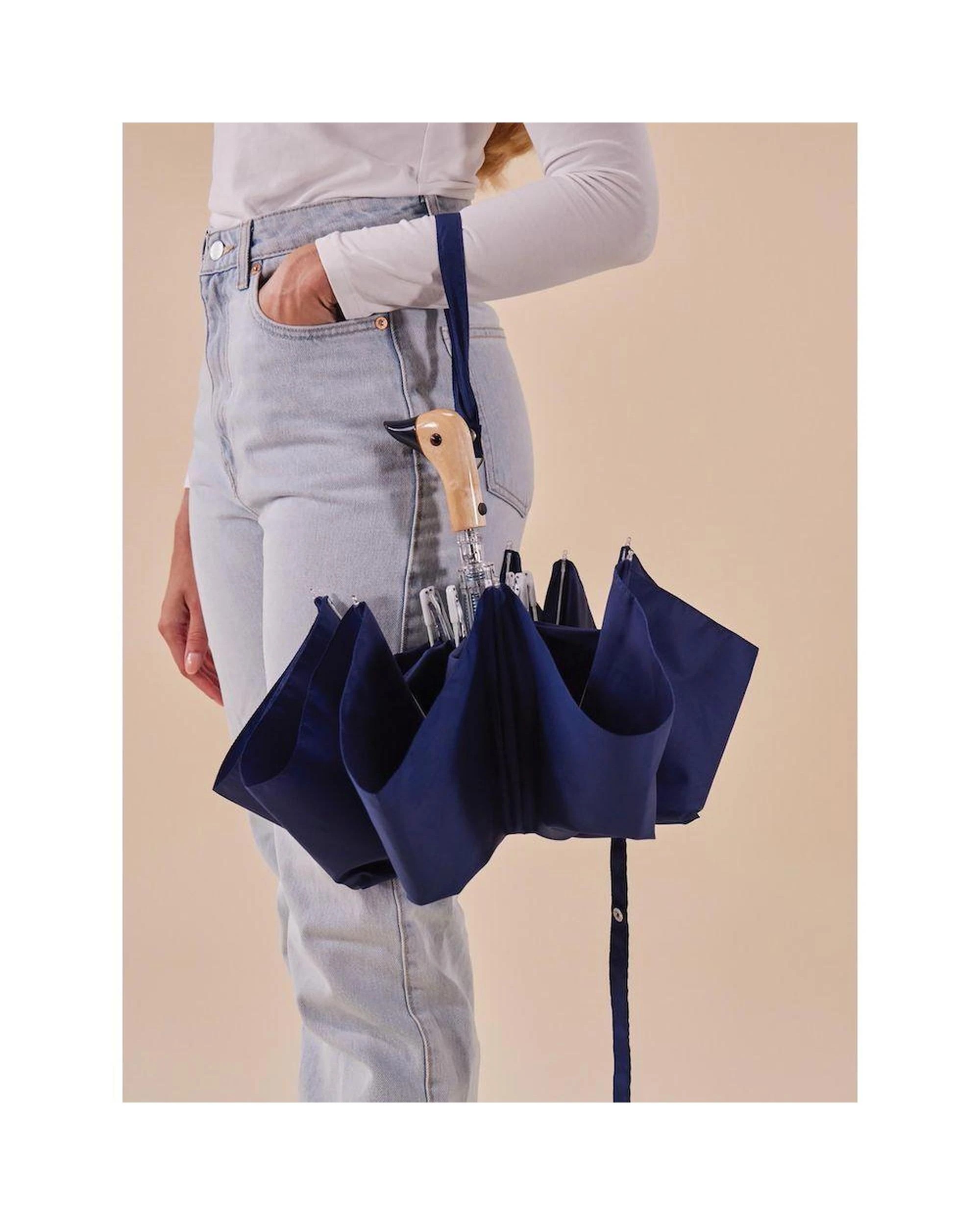 2 Original Duckhead Duck Umbrella Compact  Navy  5 x 7 x 35cm, 2 of 6