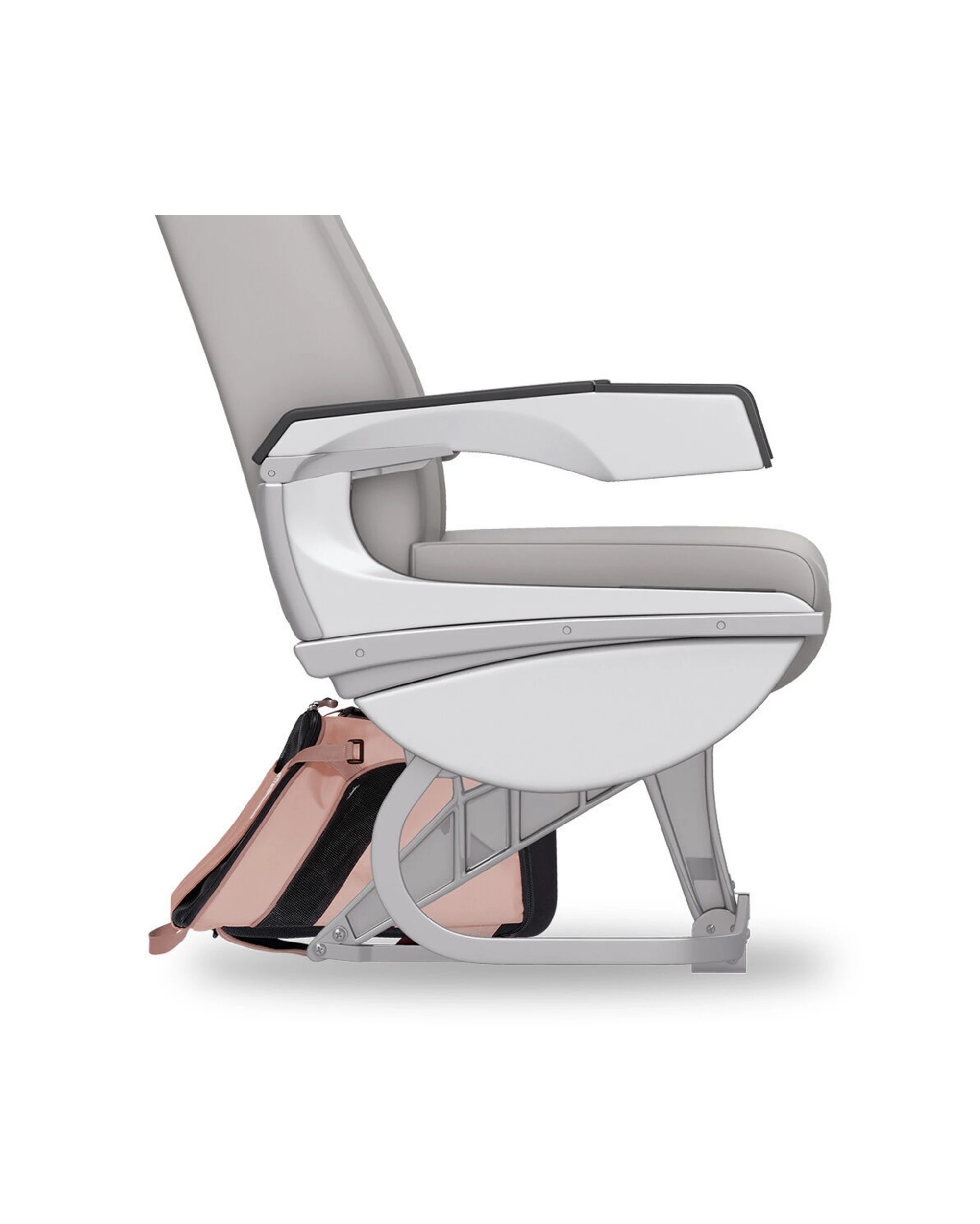 6 Ibiyaya Ultralight Travel Pet Backpack Carrier Mesh Windows Foldable Safety Lead - Pink, 6 of 6