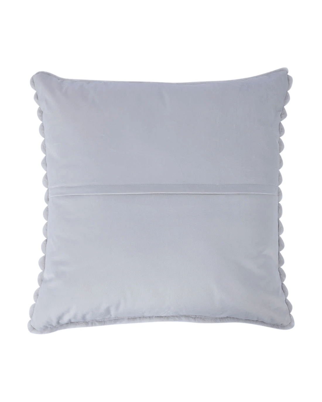 3 60cm Coco Faux Fur Cushion - Grey, 3 of 4