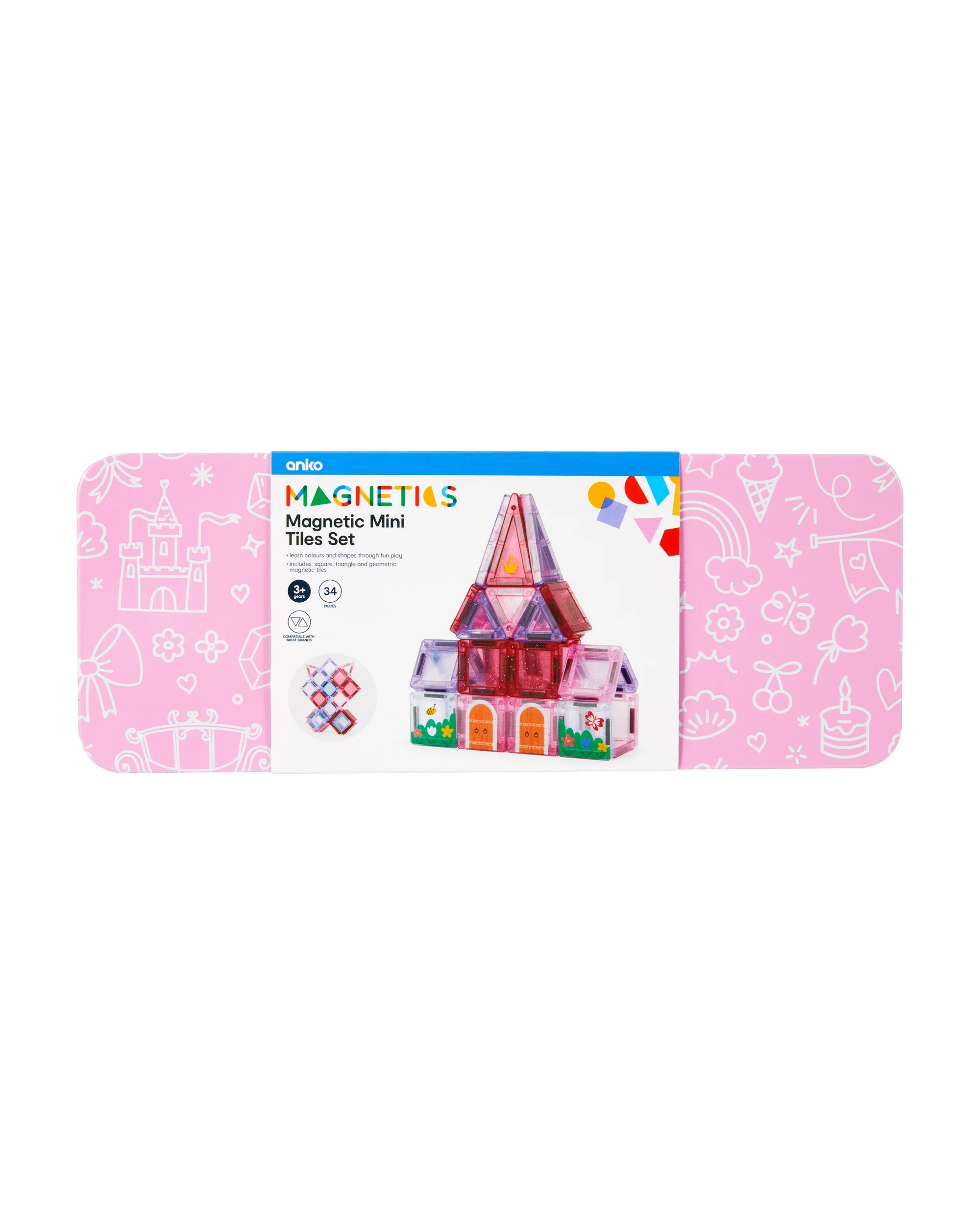 8 34 Piece Magnetic Mini Tiles Castle Set, 8 of 9